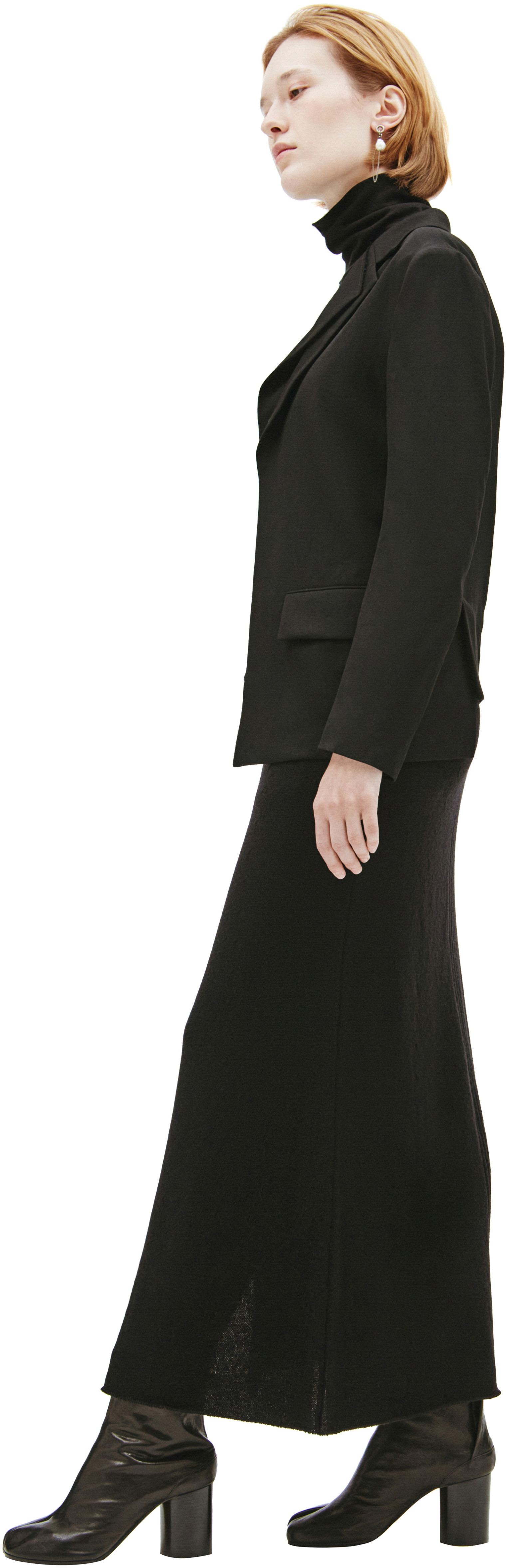 Y\'s Black asymmetrical wool blazer