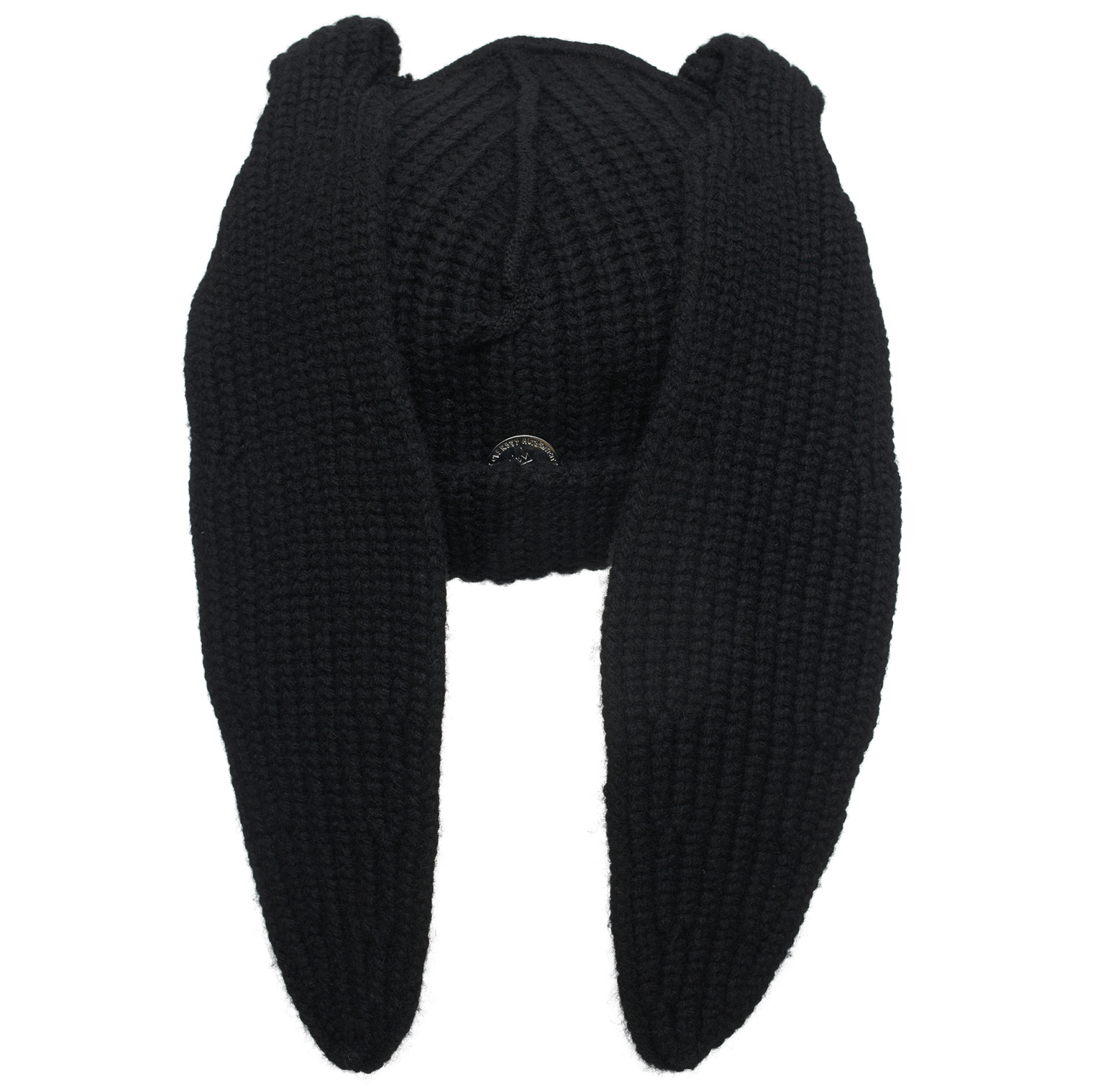 CHARLES JEFFREY LOVERBOY Black chunky rabbit beanie