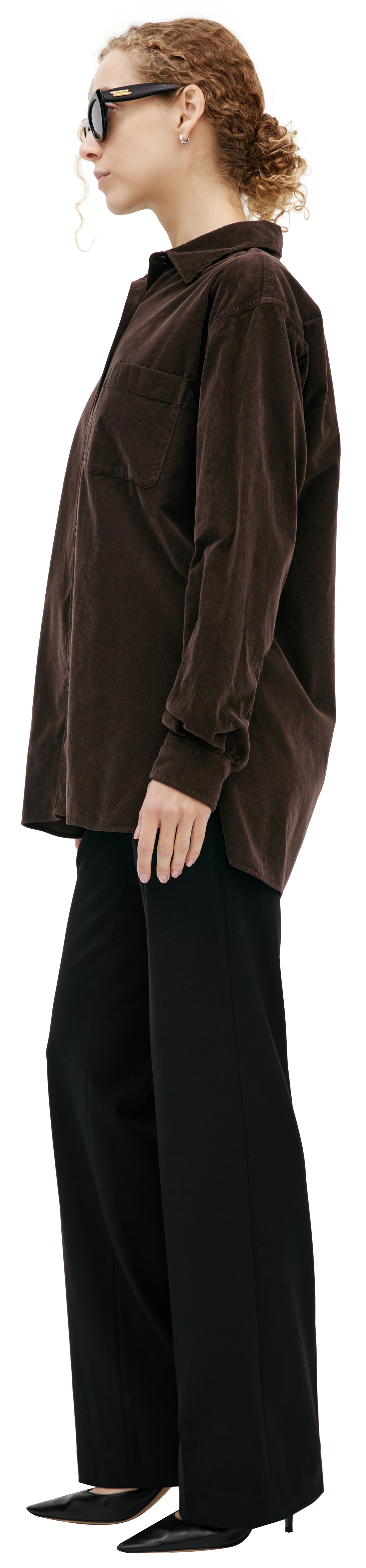 The Row Corduroy button-down shirt