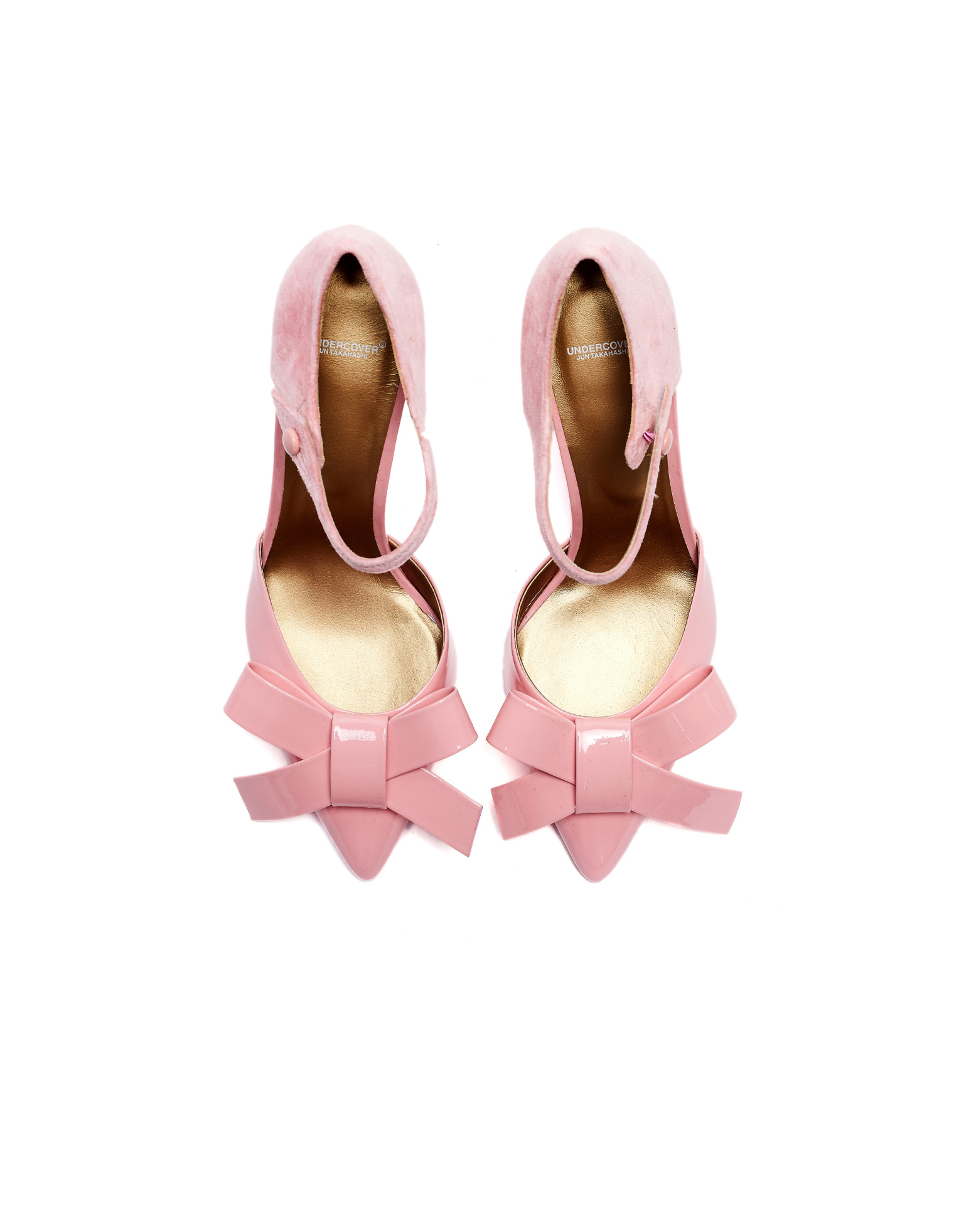 Undercover Pink Leather Bow Pumps