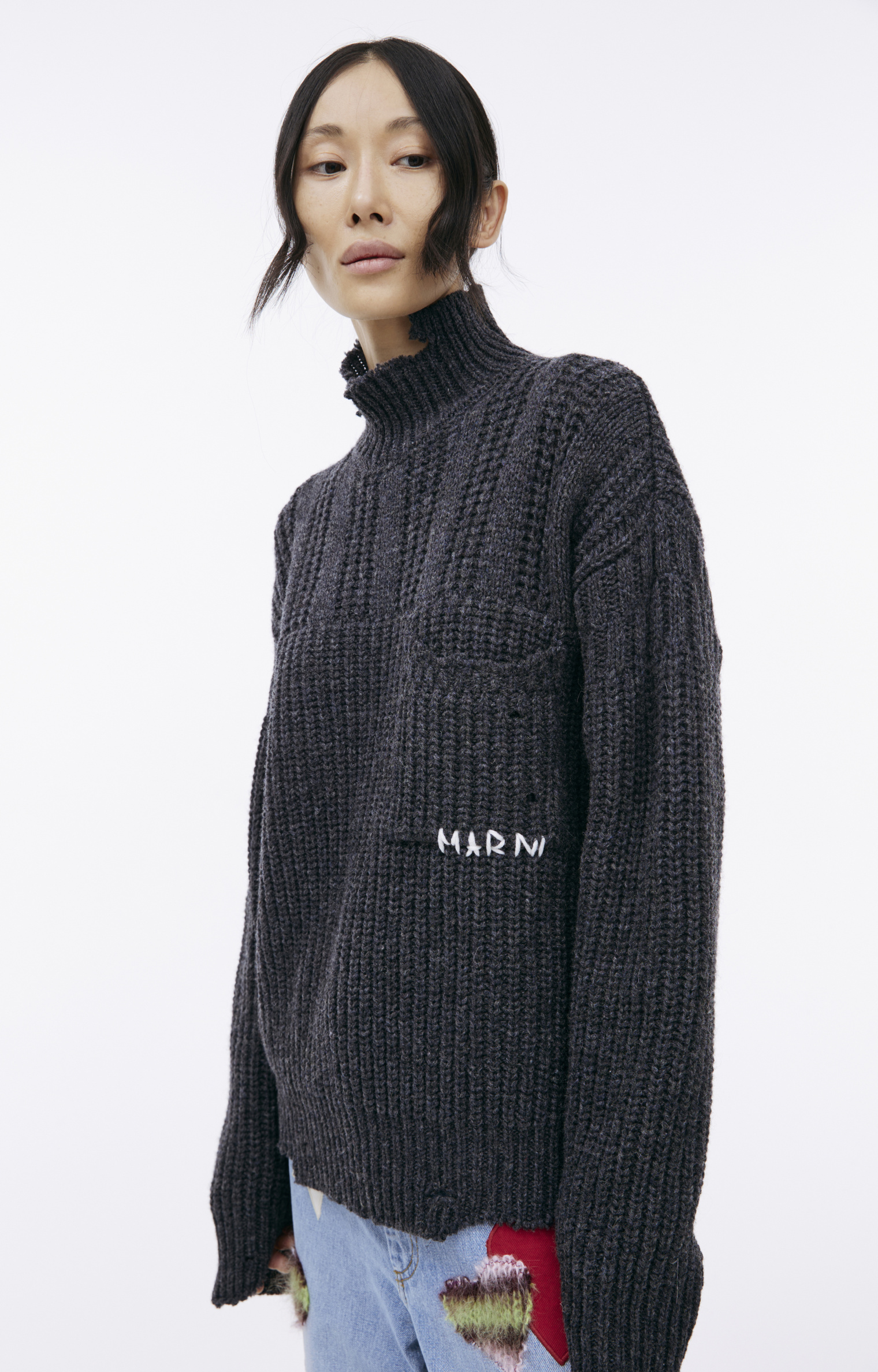 Marni Logo knitted sweater