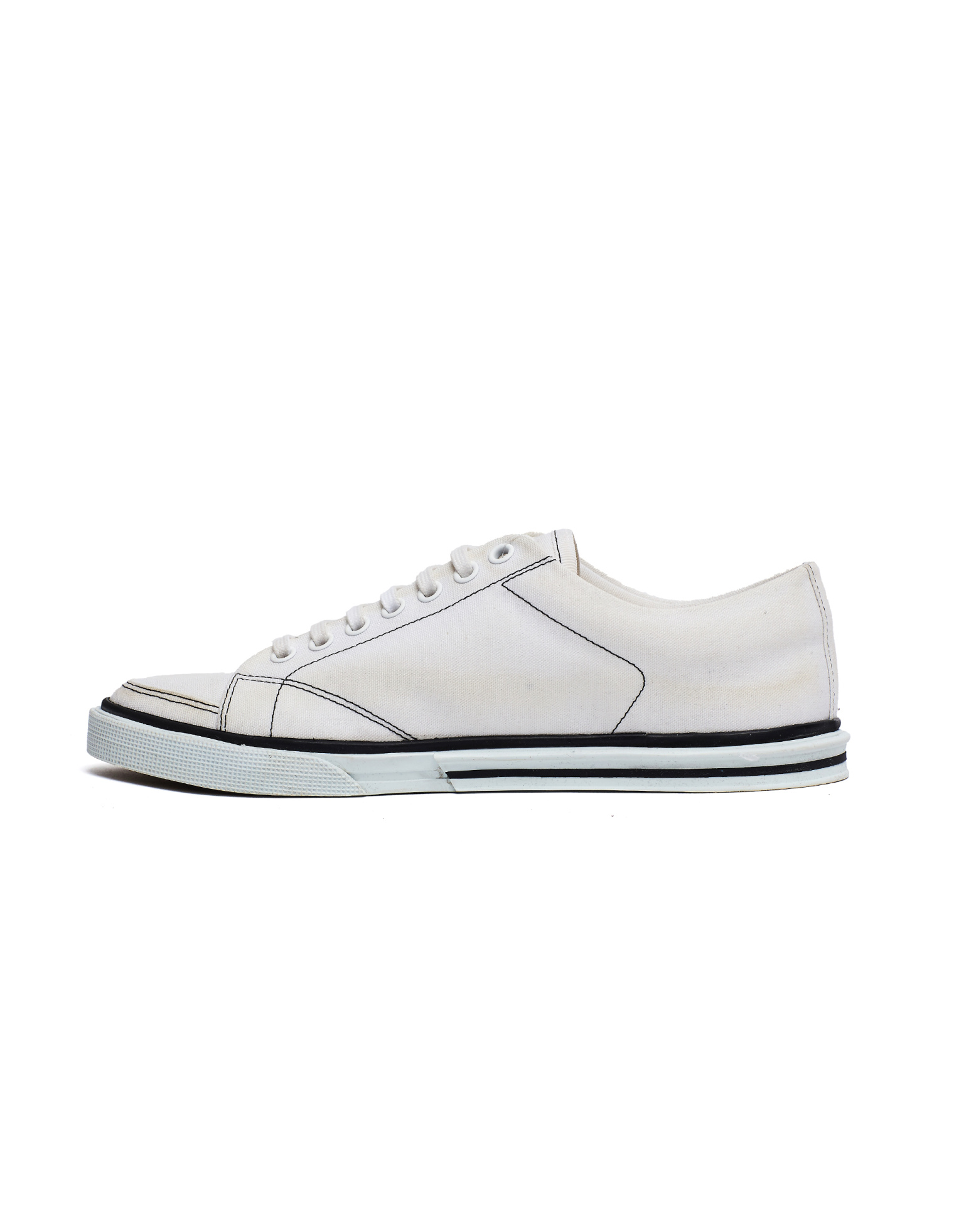 Balenciaga Black-white Textile Match Sneakers