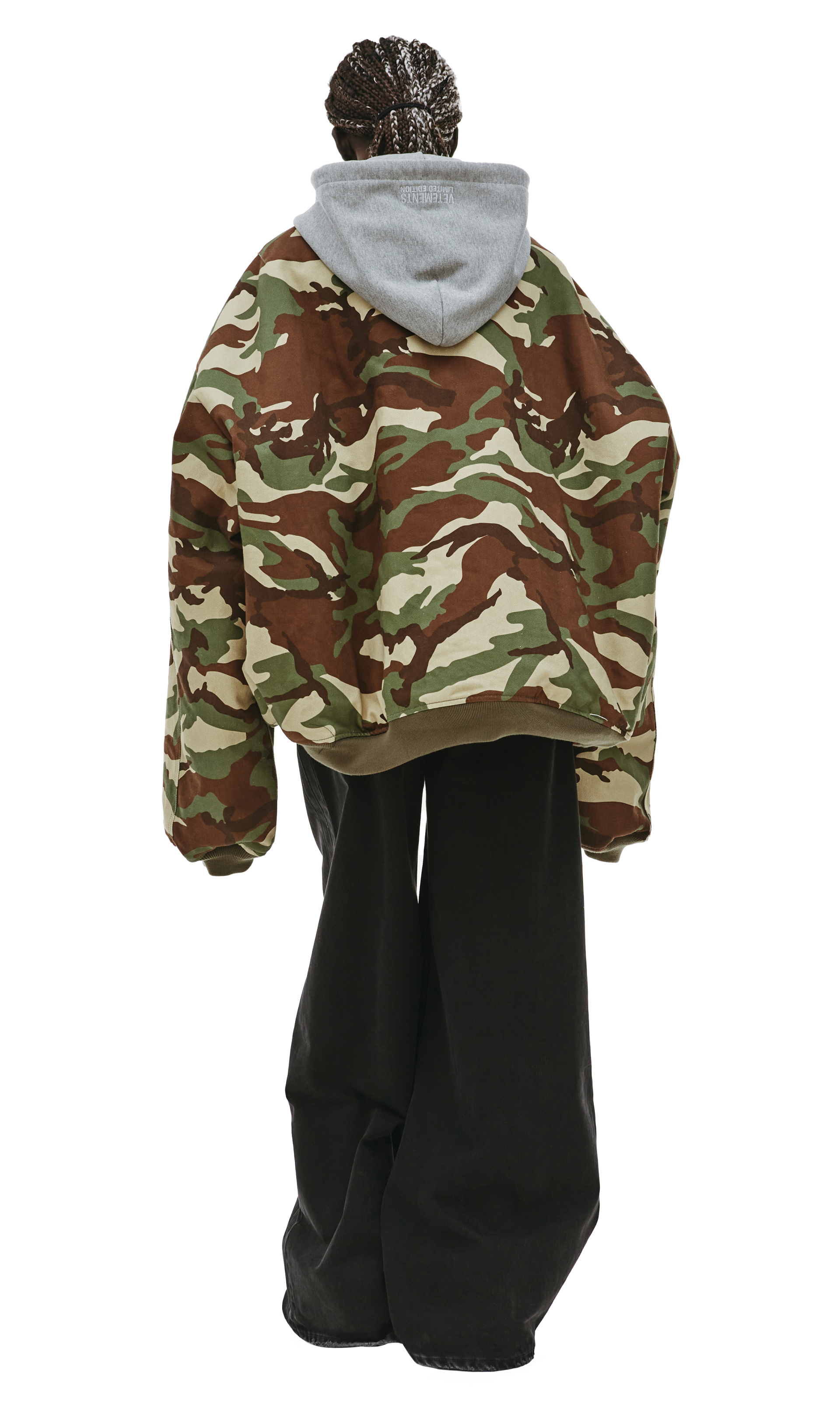 VETEMENTS Reversible hooded camo bomber