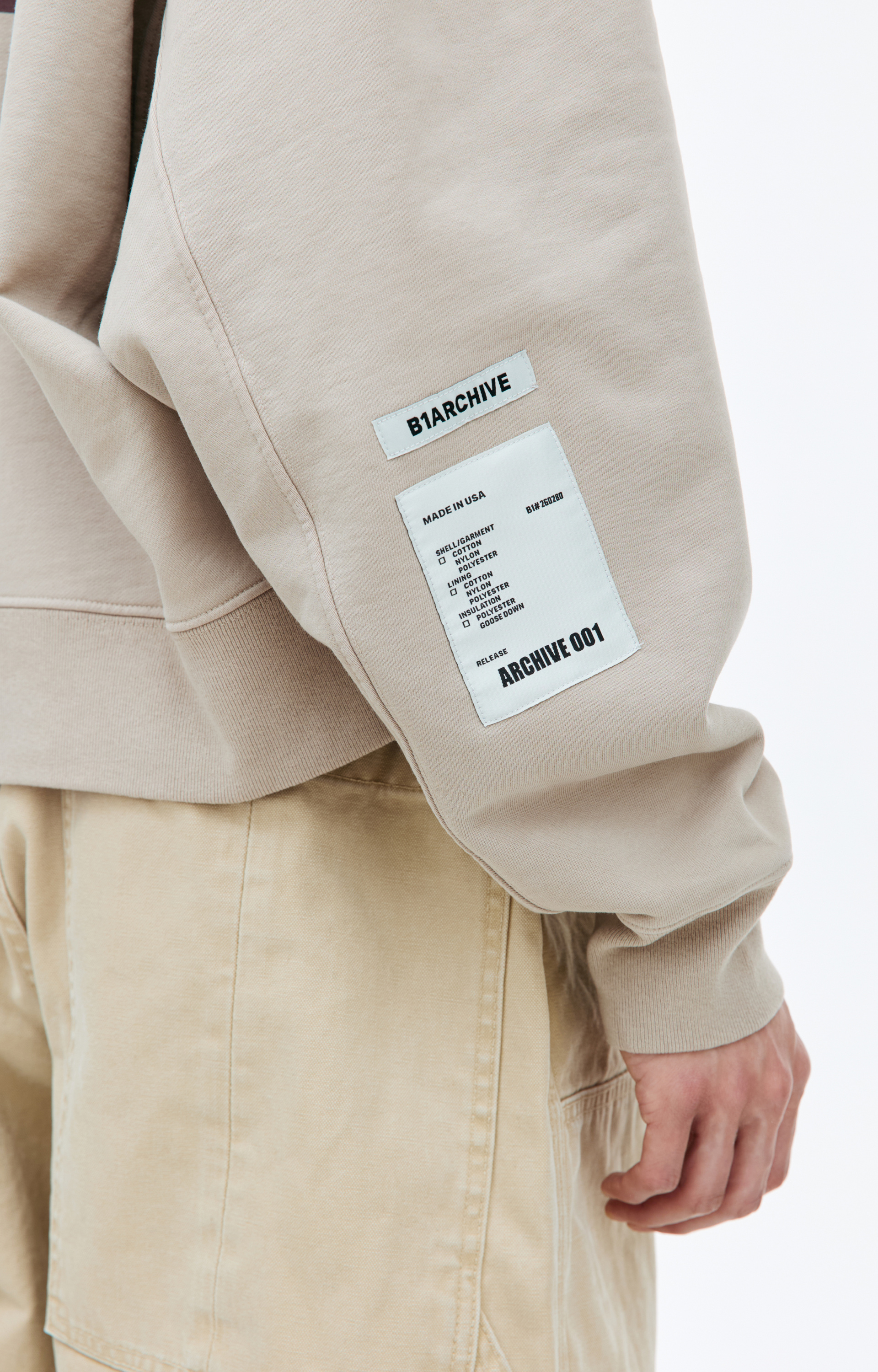 B1ARCHIVE Cropped cotton hoodie