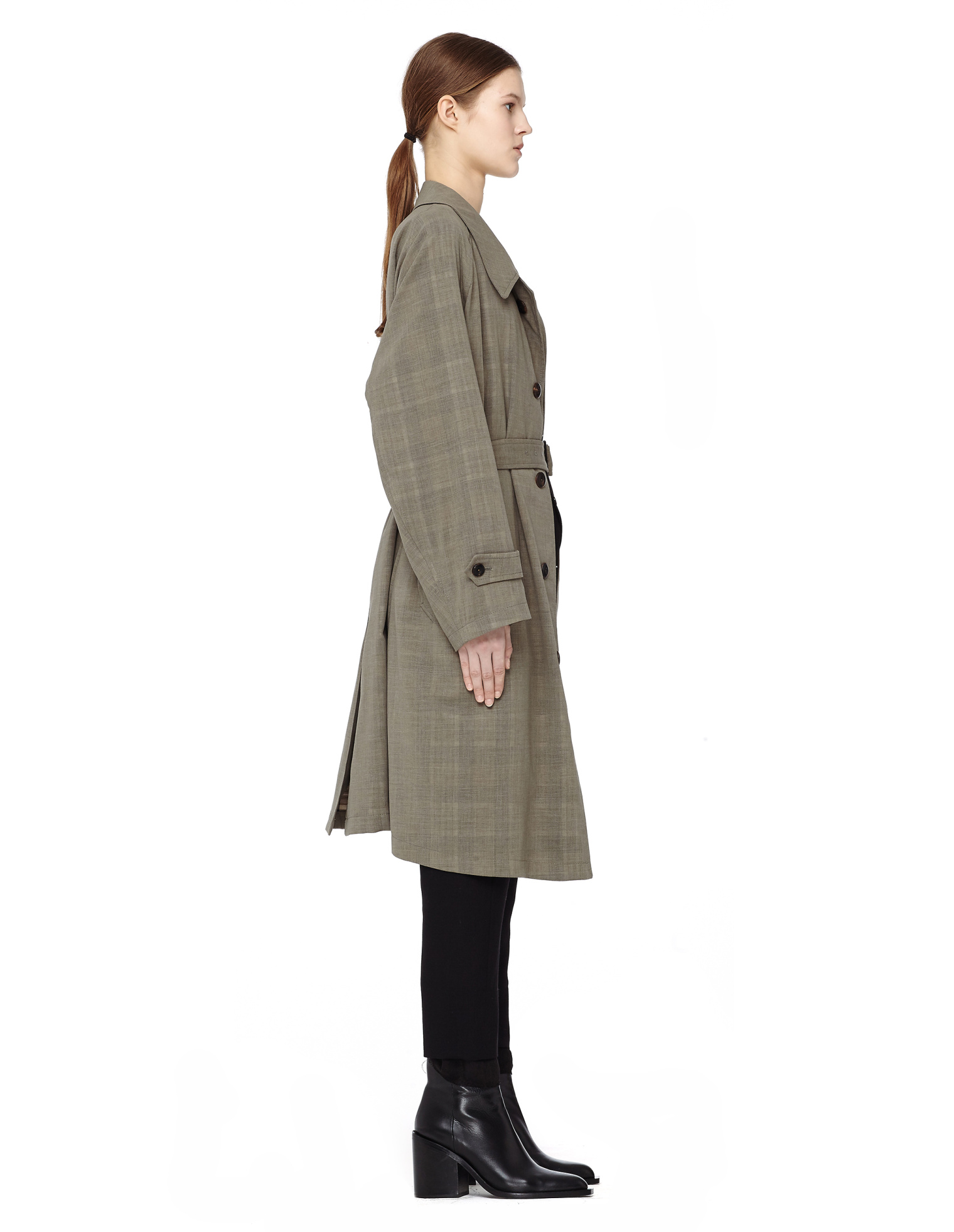 Maison Margiela Тренч из шерсти с поясом