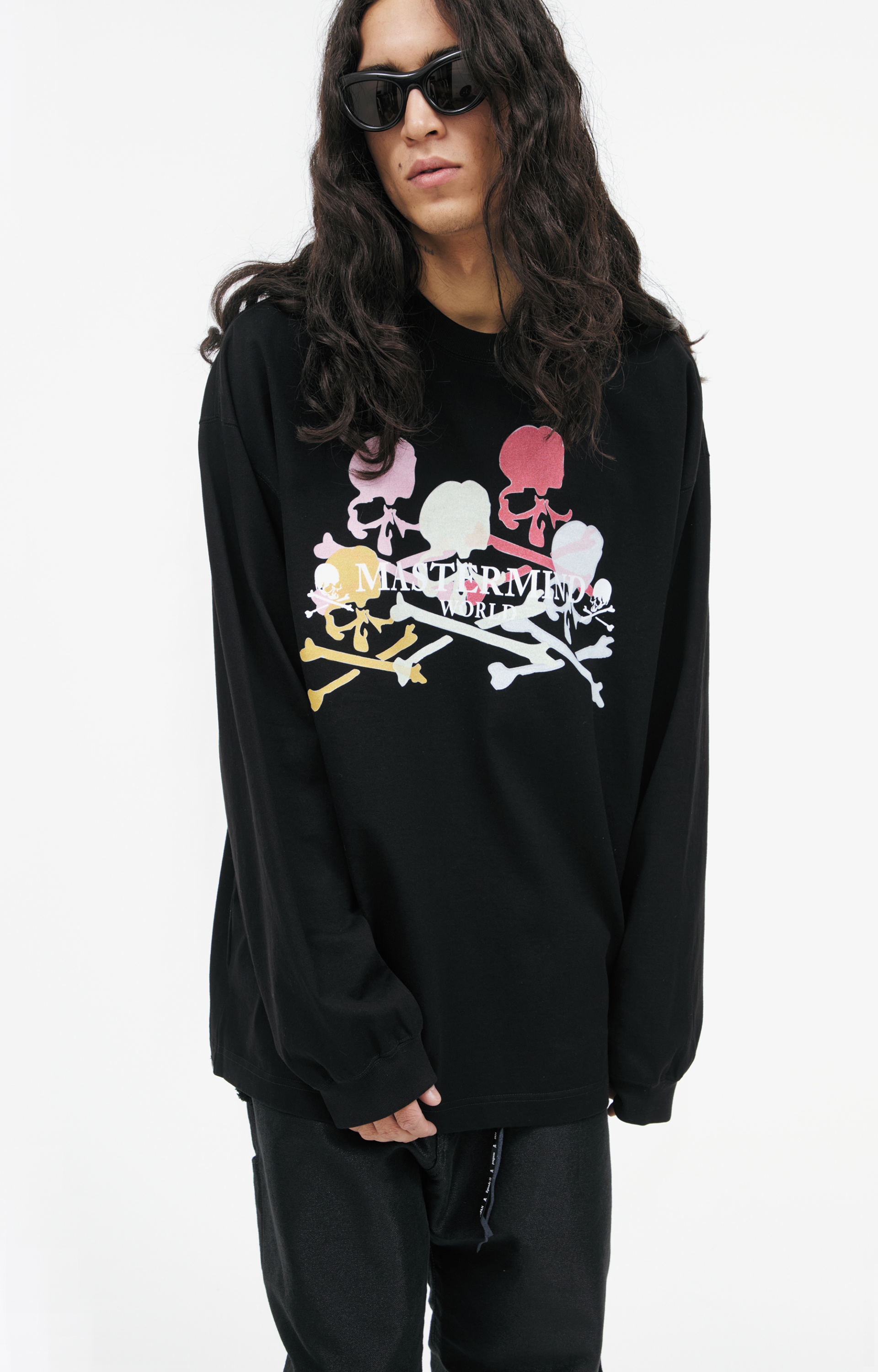 Mastermind WORLD Black print longsleeve