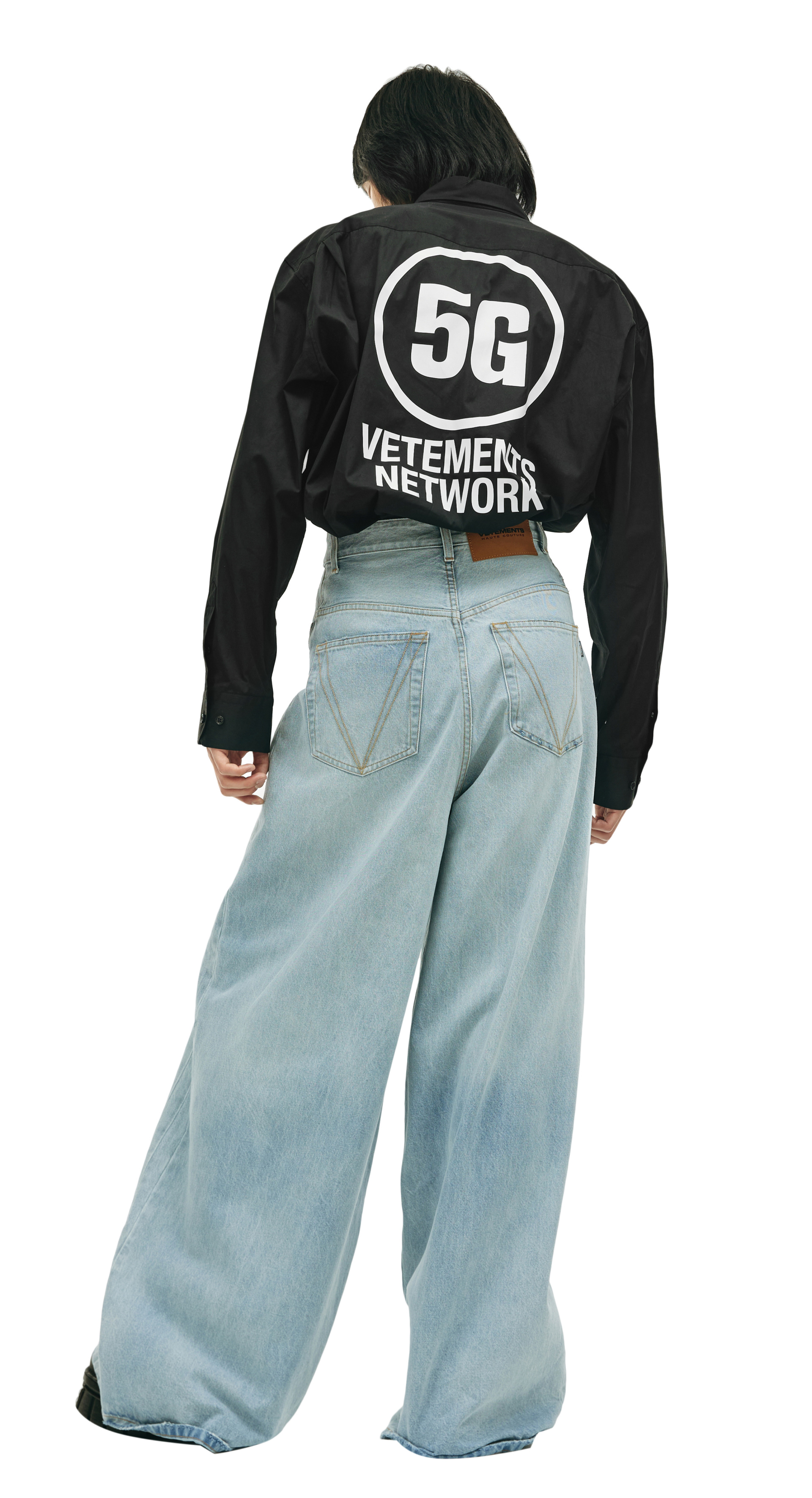 VETEMENTS Blue baggy jeans