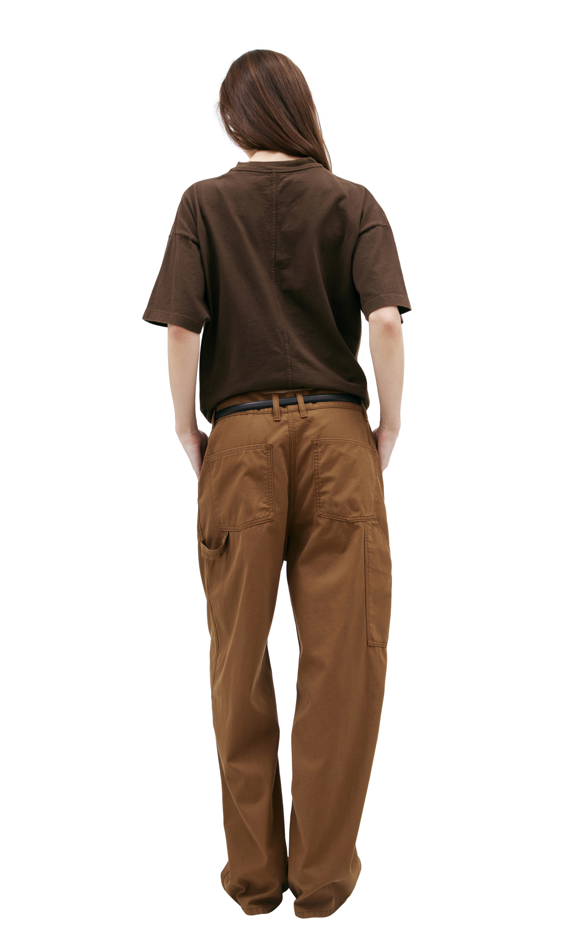 The Row Brown cotton trousers