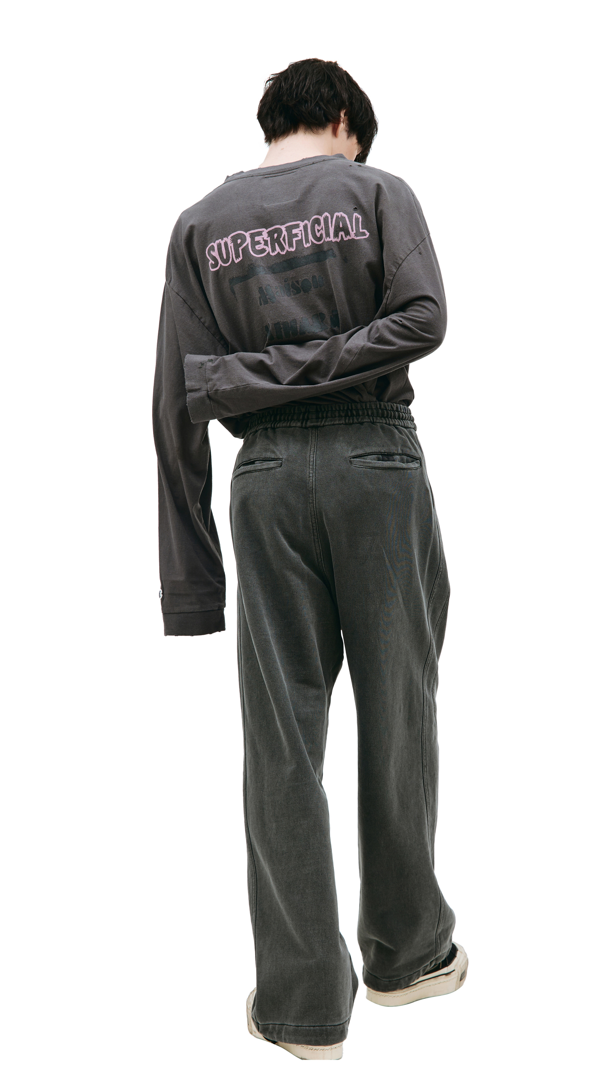 Juun.J Drawstring wide-leg sweatpants
