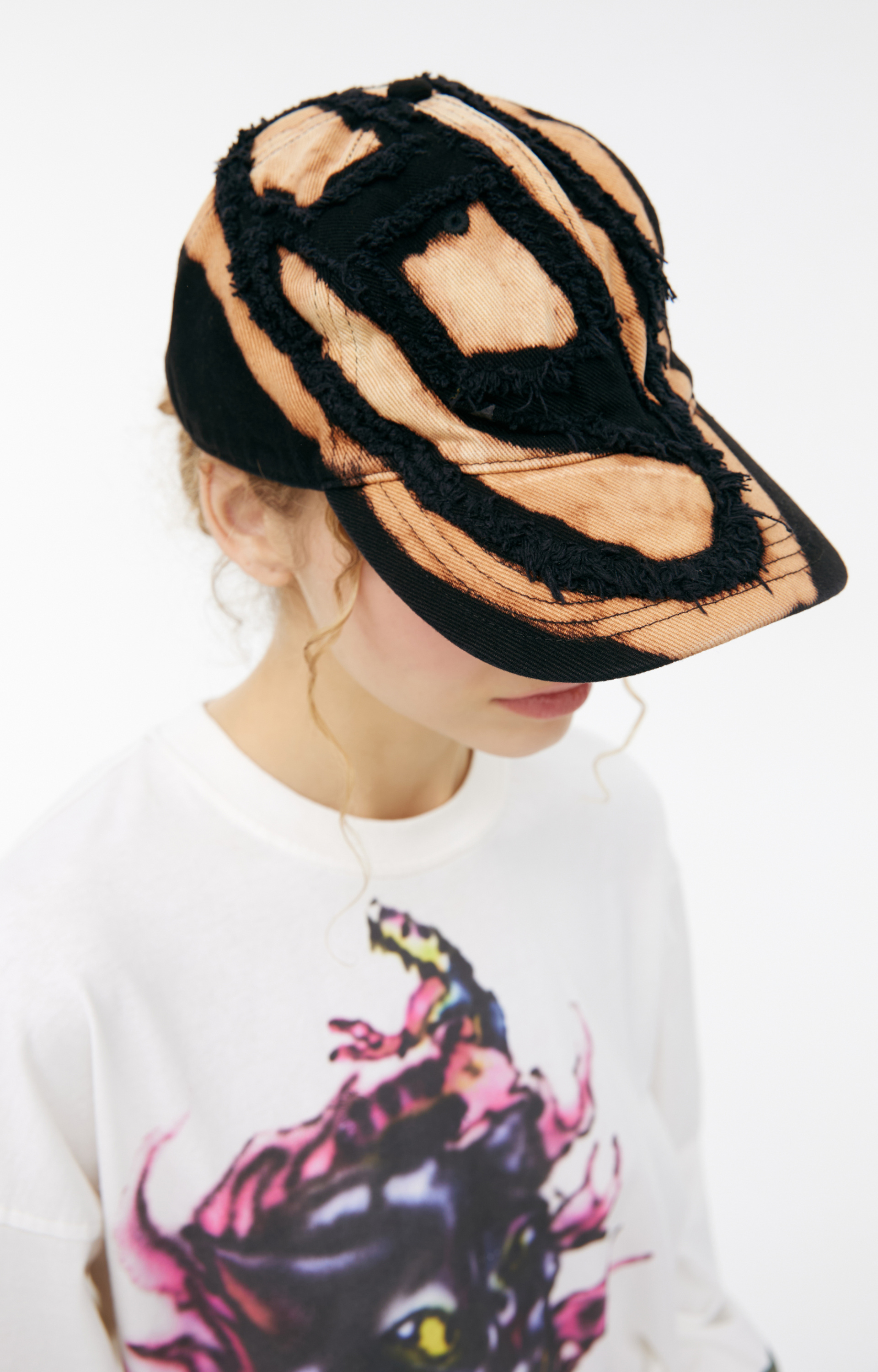 Diesel Cap with raw seams