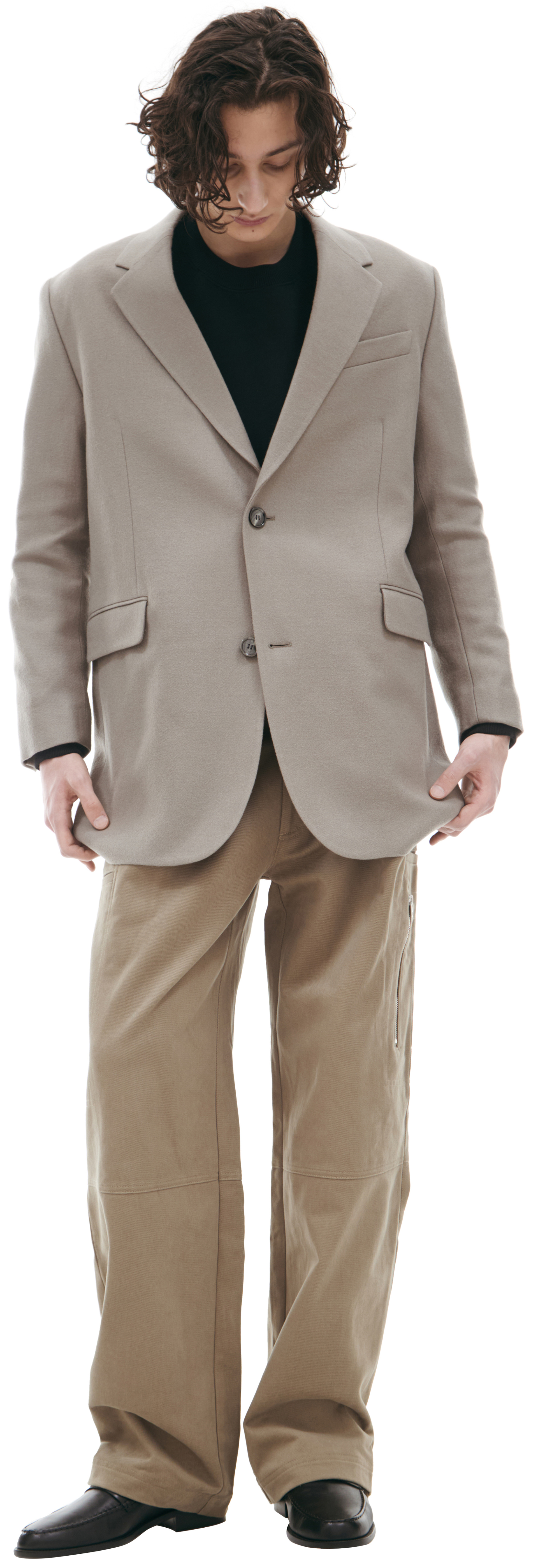 AMI PARIS Single-breasted wool blazer