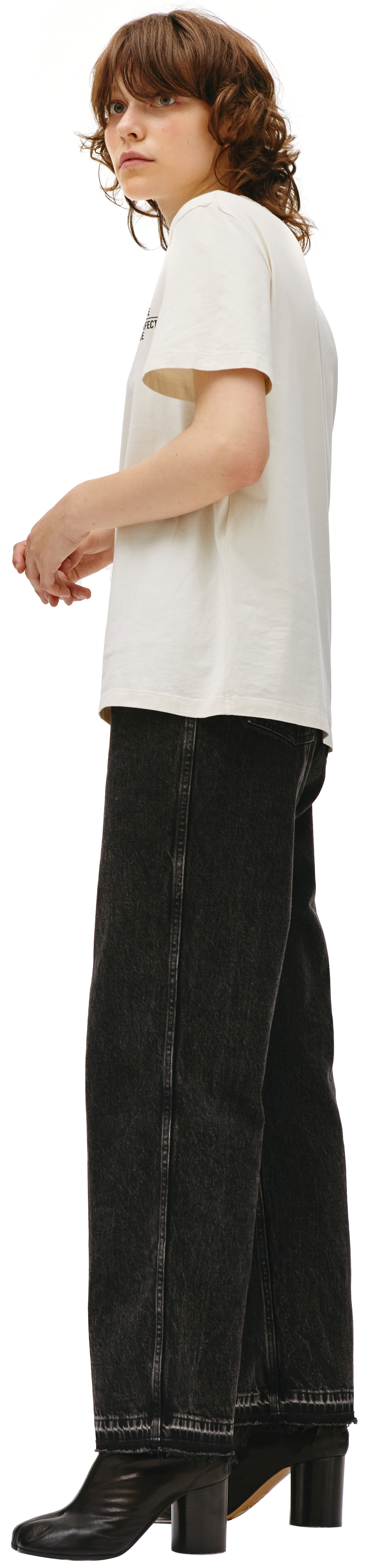 Golden Goose Cotton Logo T-shirt in beige