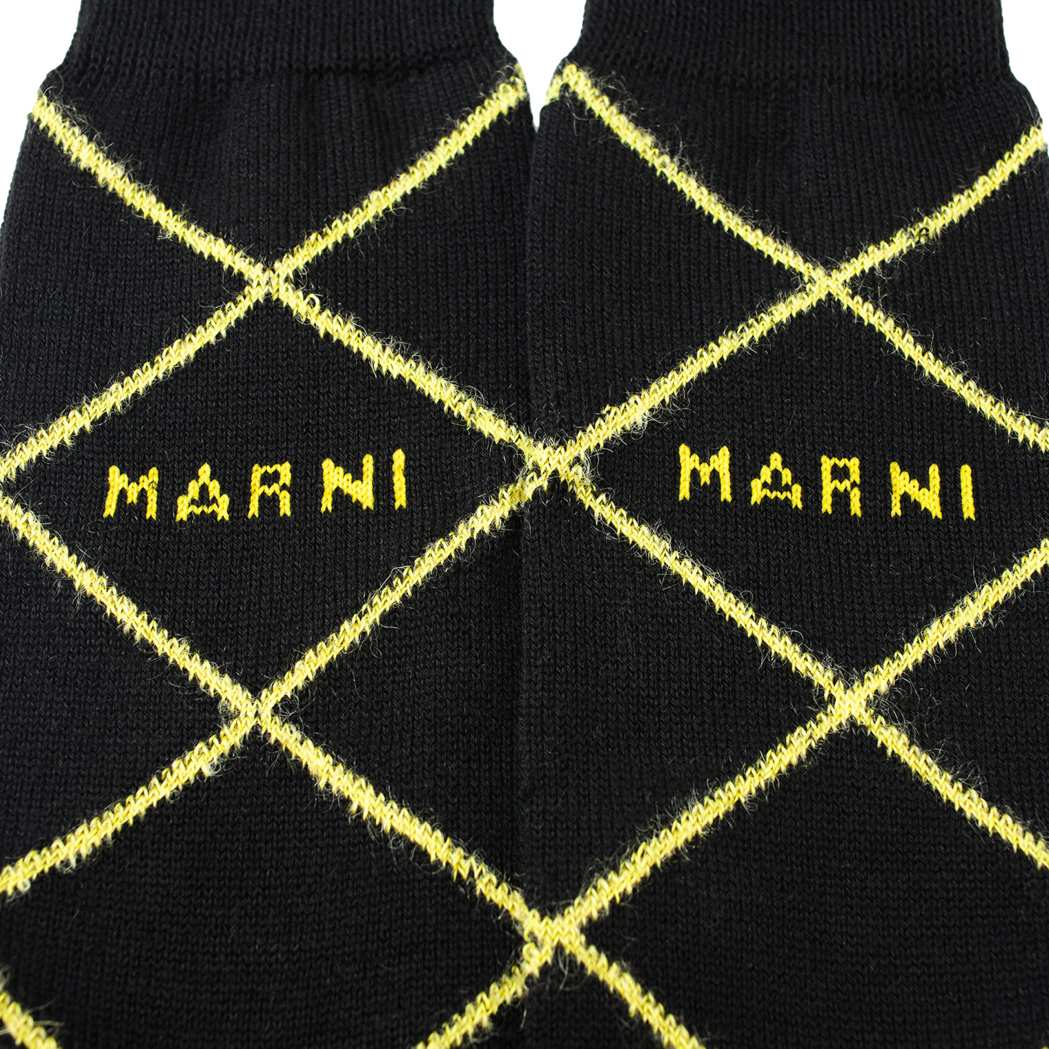 Marni Black logo socks