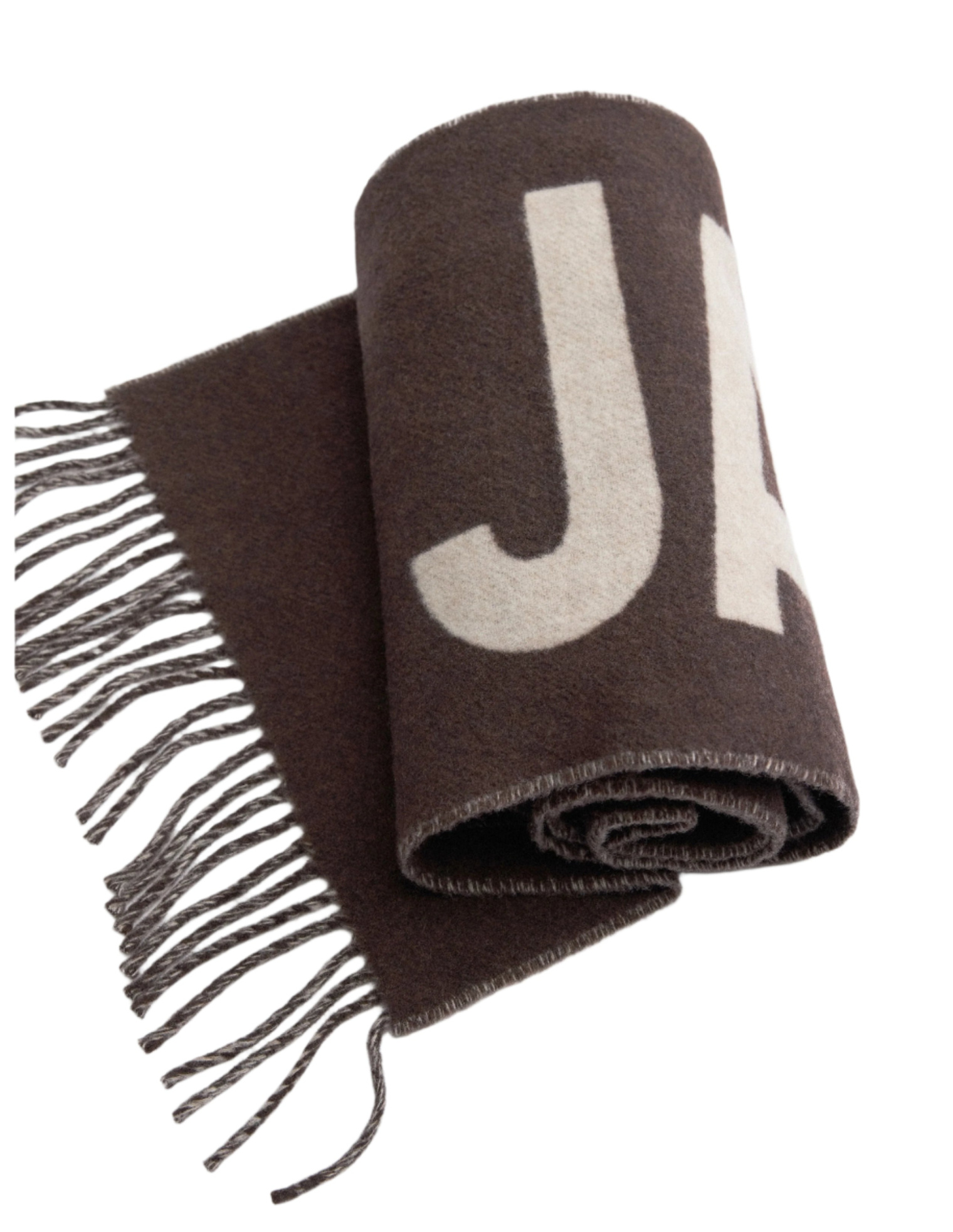 JACQUEMUS Fringe Logo Scarf