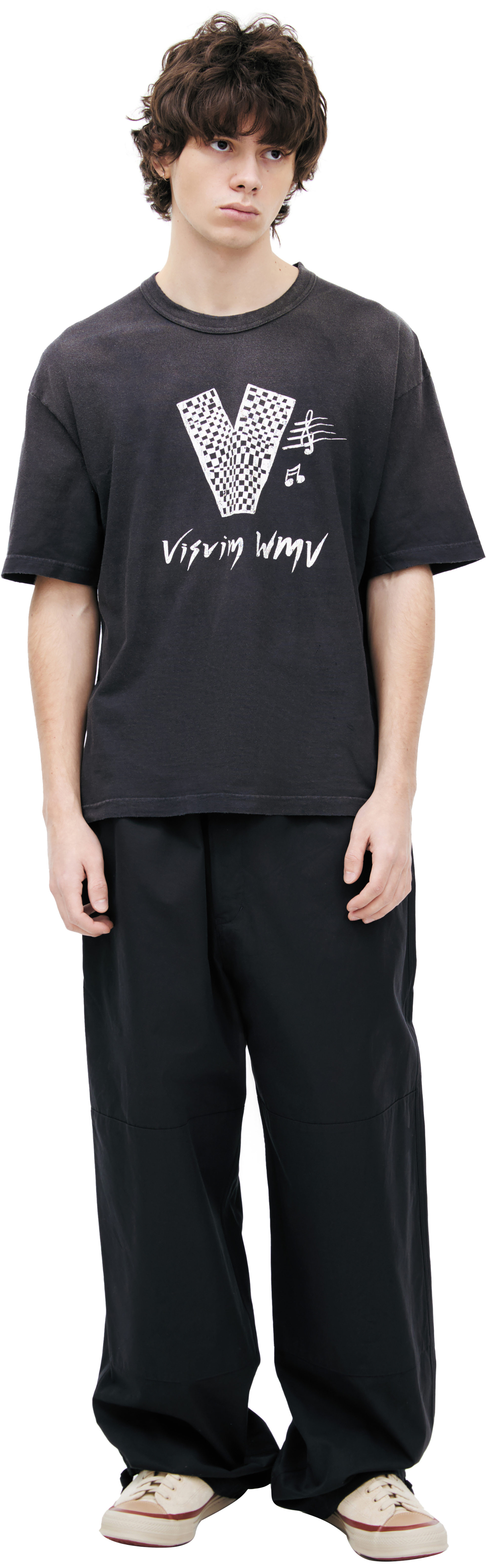 visvim Black logo T-shirt