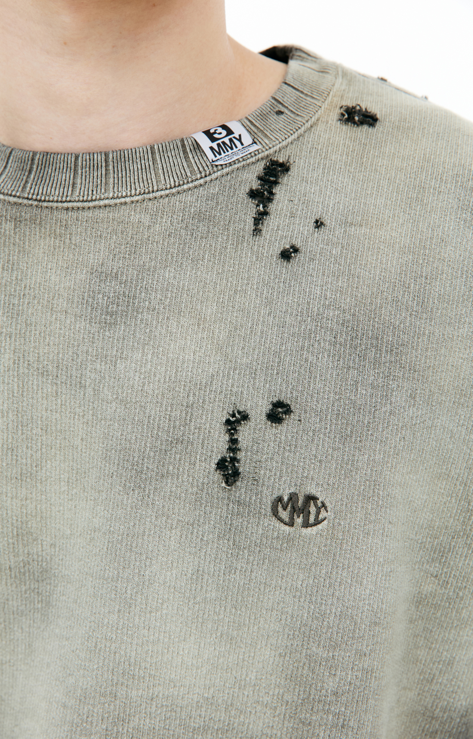 Maison Mihara Yasuhiro Destroyed sweatshirt