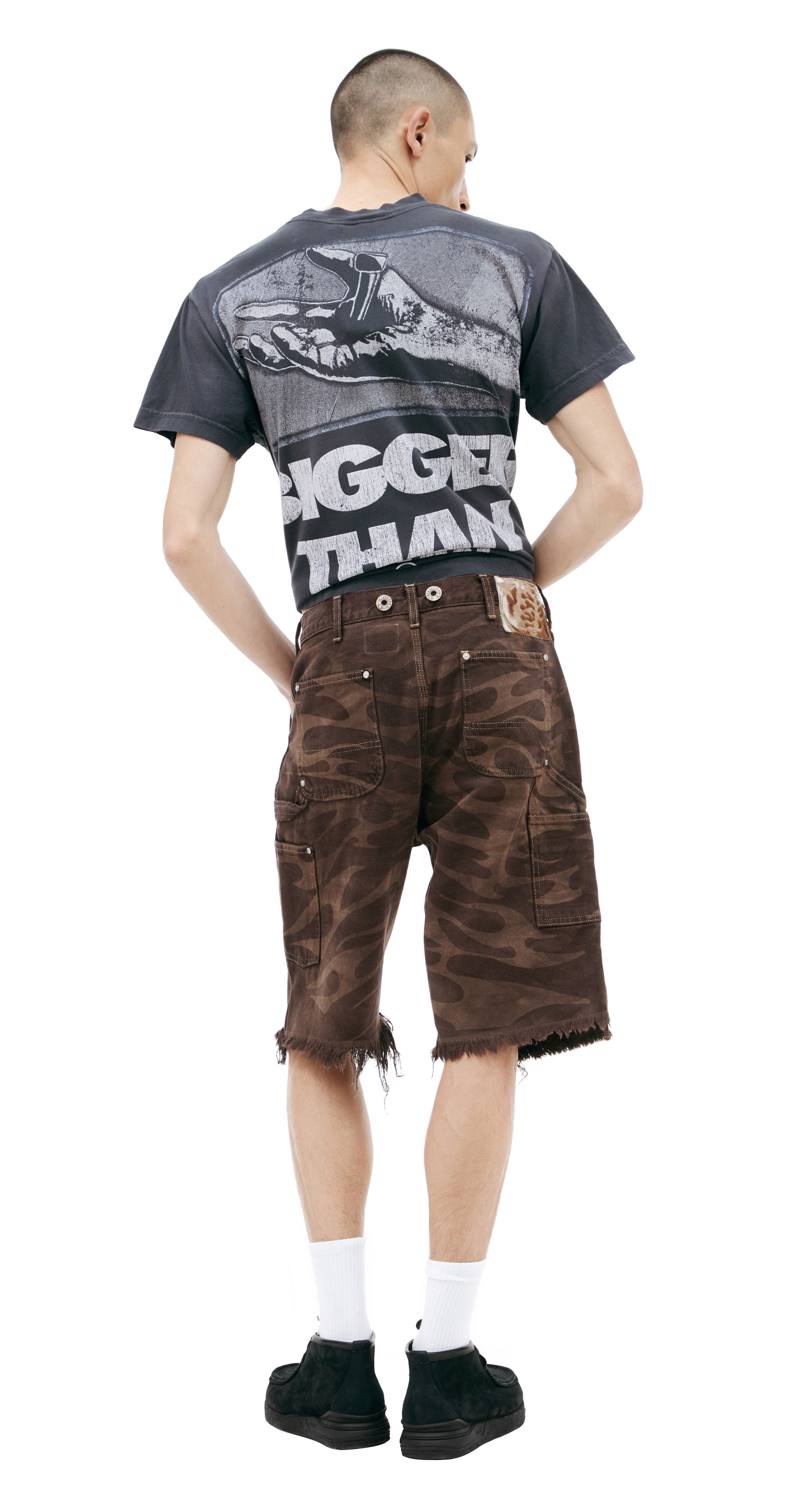 Hellstar Denim shorts with patch