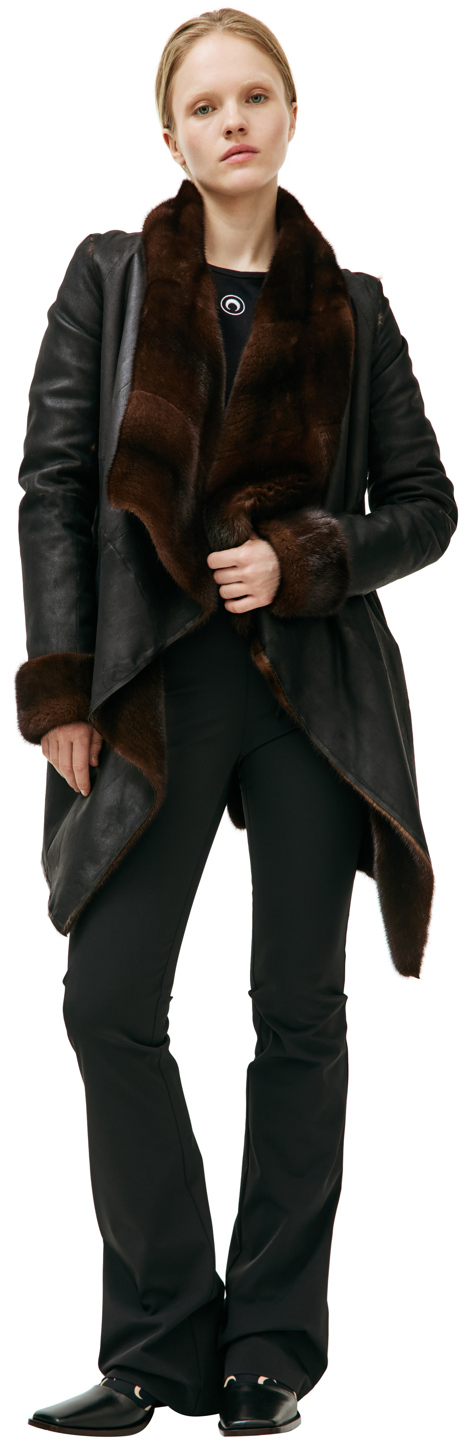 HUN Rick Owens Double-faced Mink Fur Coat