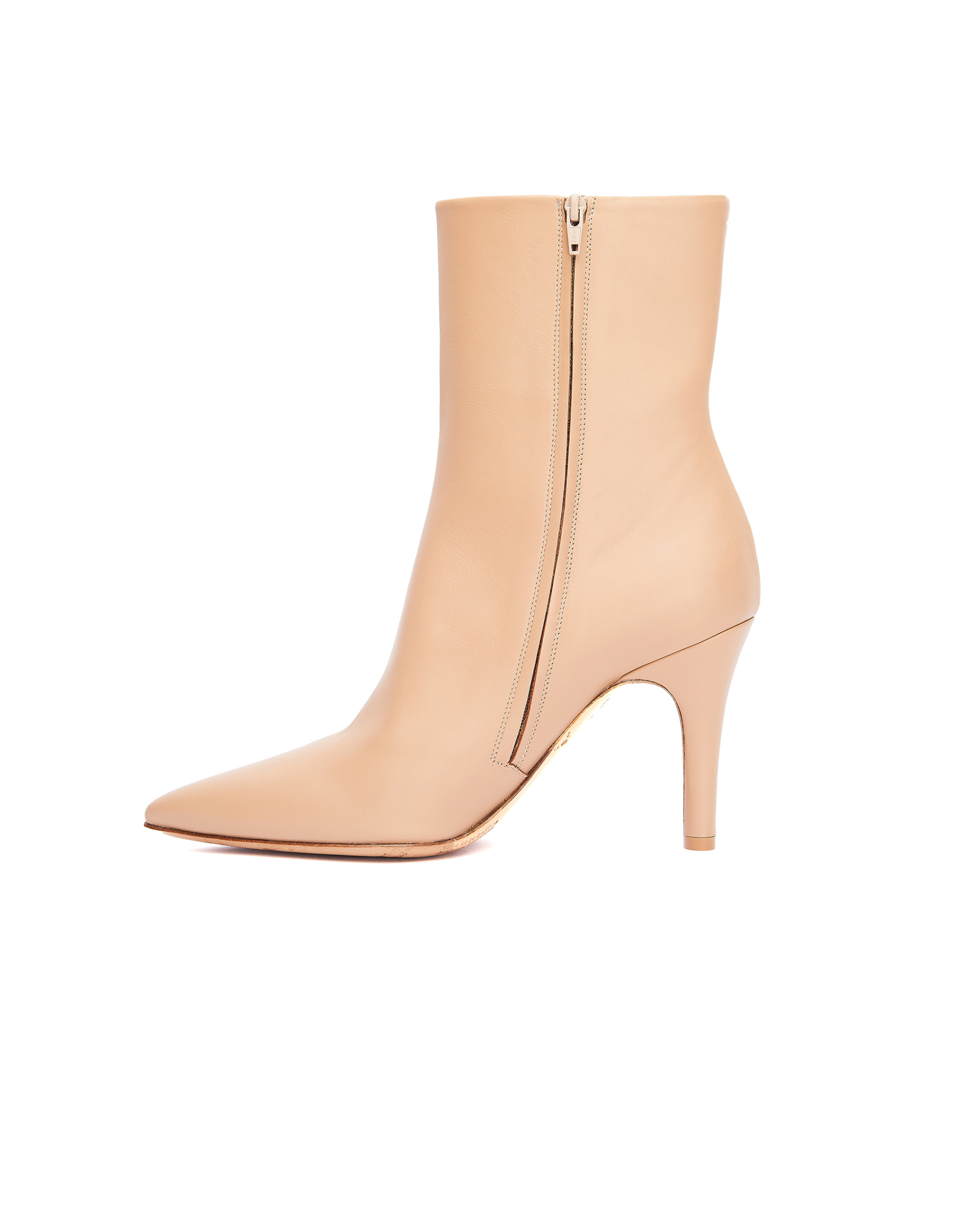 Maison Margiela Beige Leather Ankle Boots