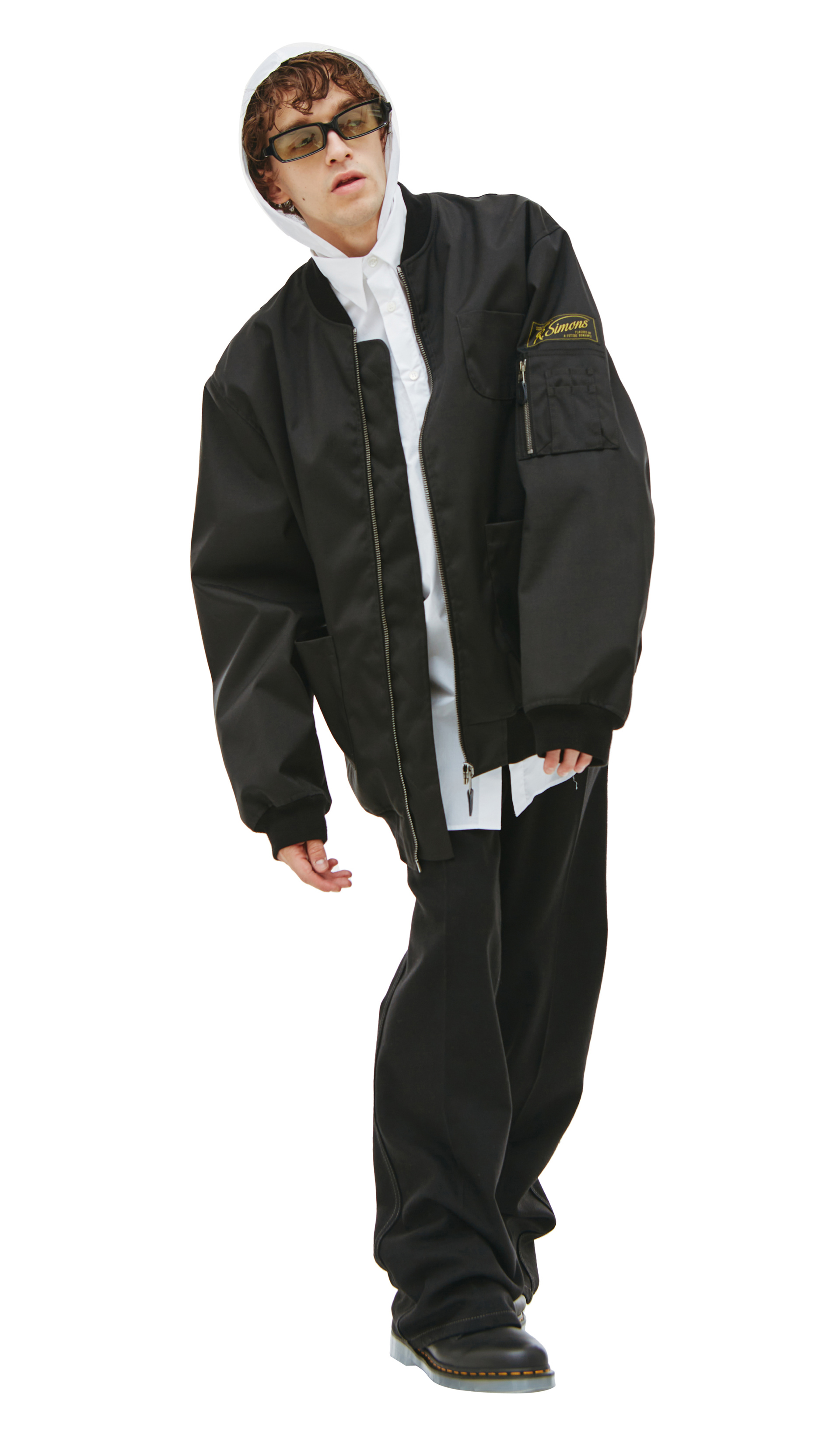 Raf Simons Echodomer Print Bomber Jacket