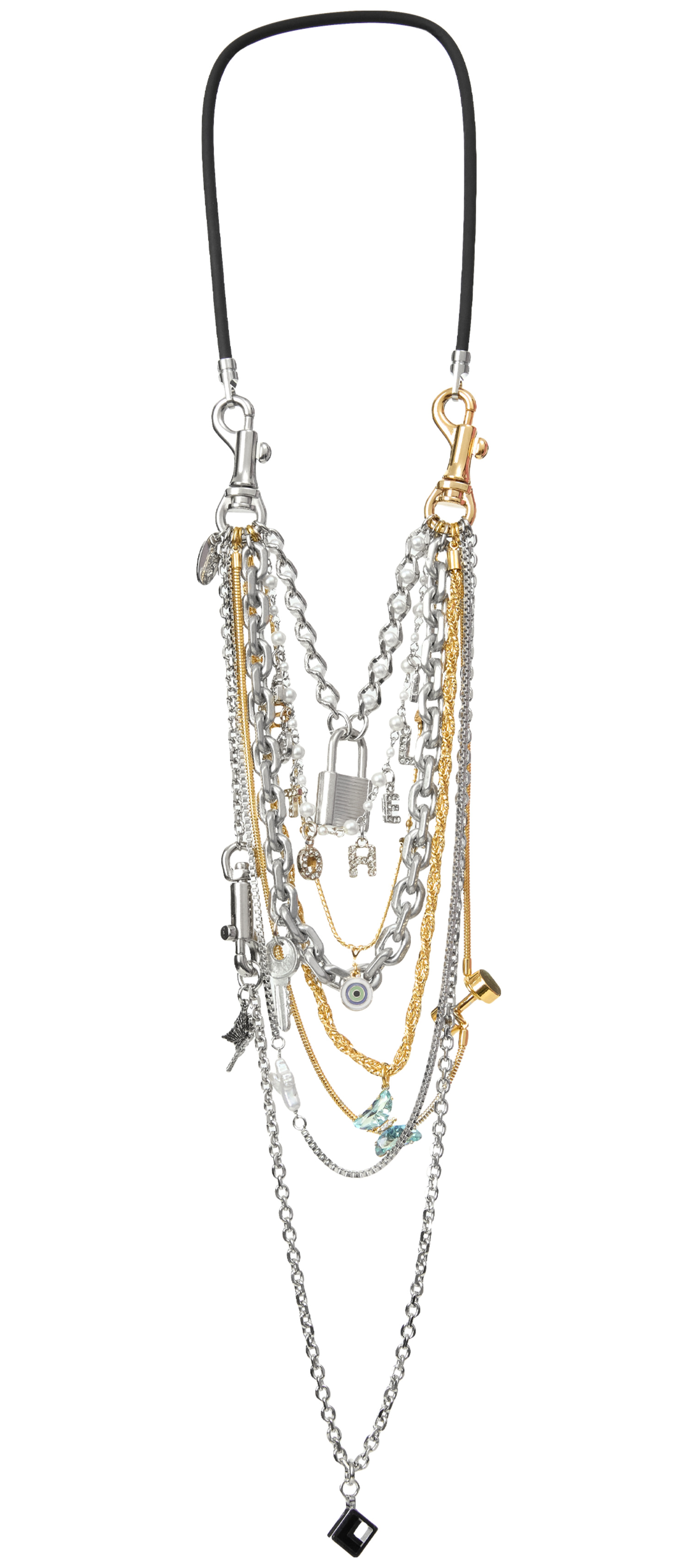 Doublet Layered necklace with pendants