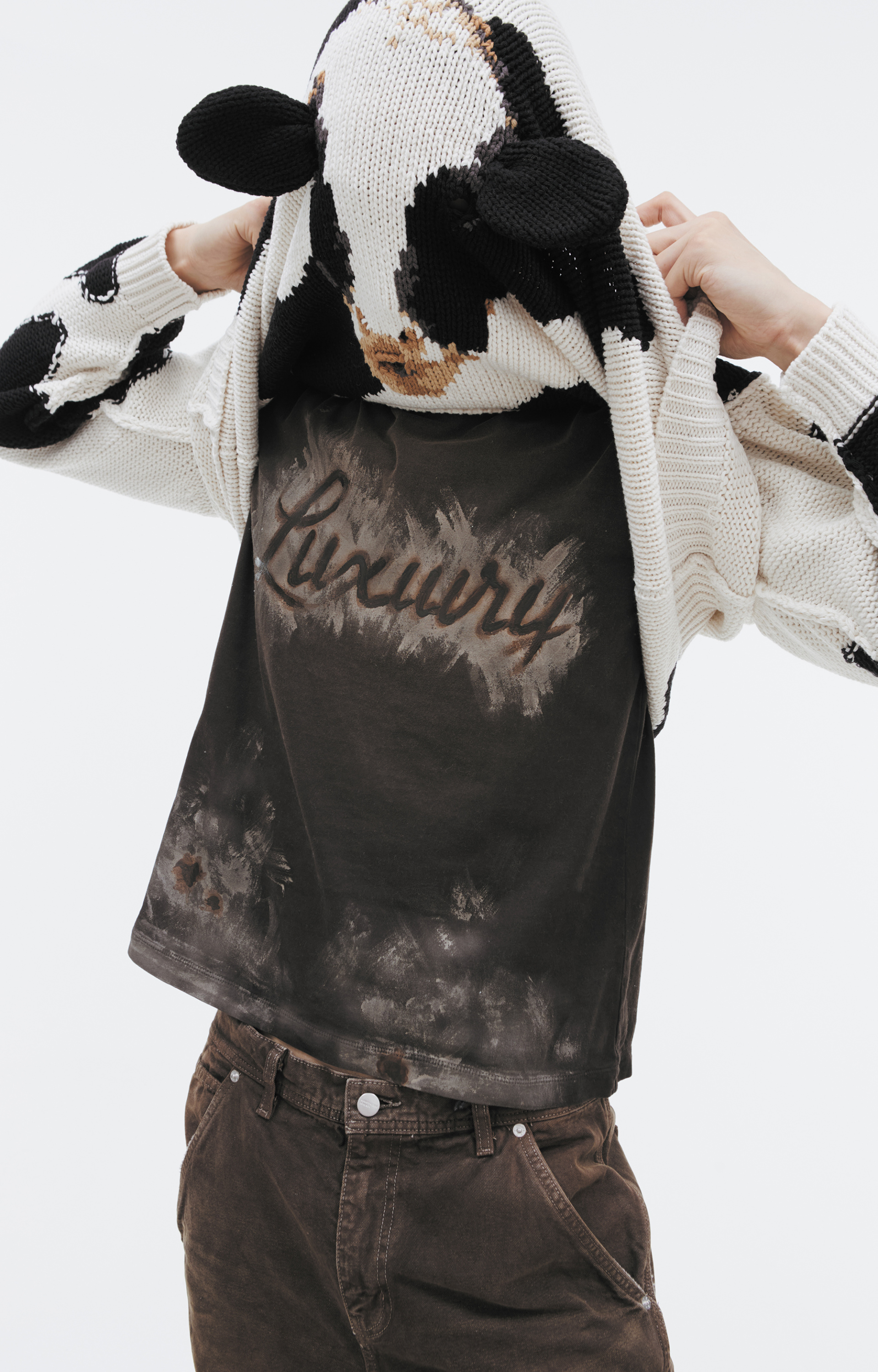 Doublet Knitted cotton sweater
