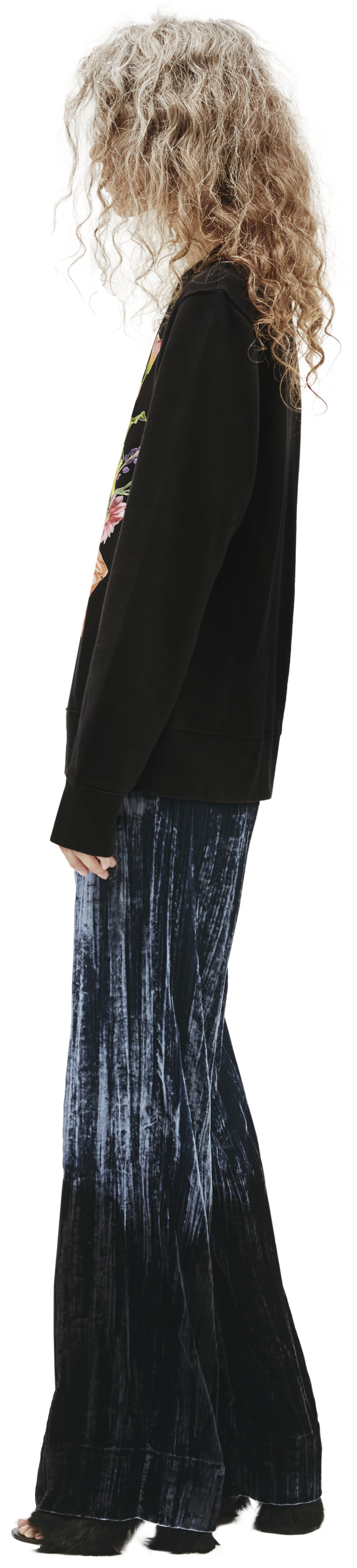 Golden Goose Printed Cotton Black Sweatshirt