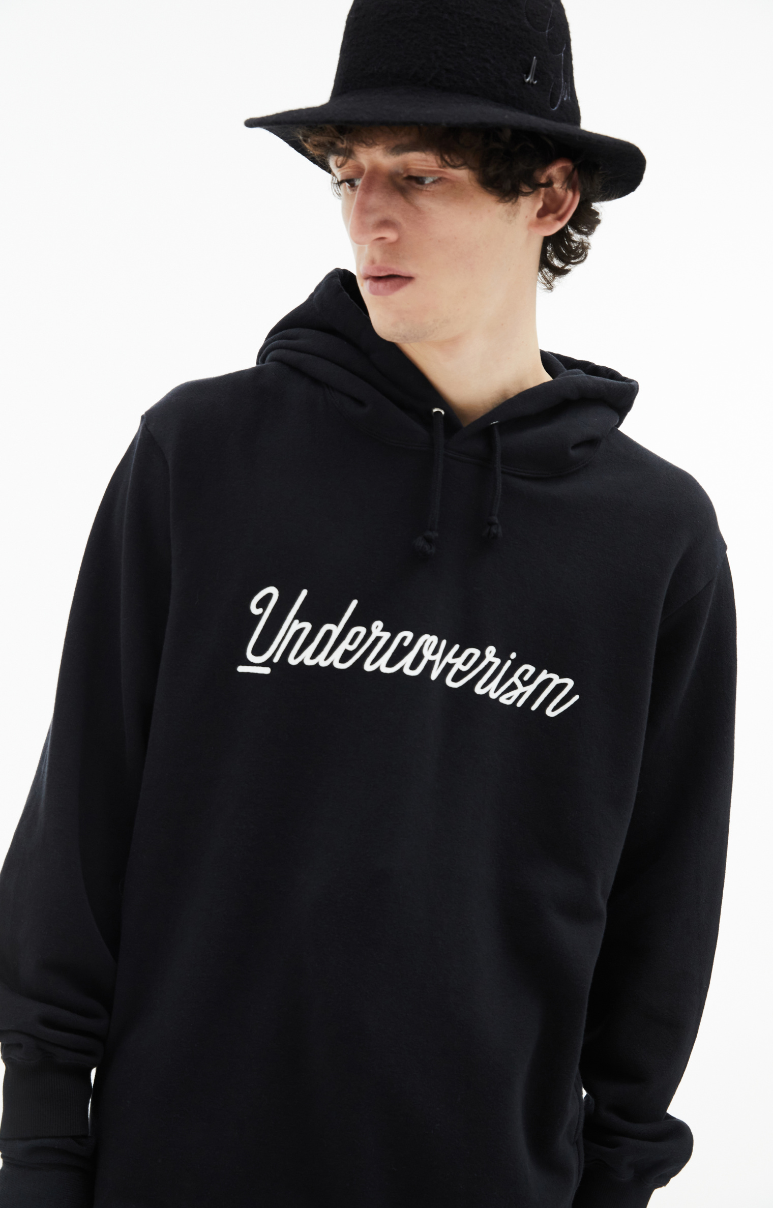 Undercover Black Undercoverism Logo Hoodie