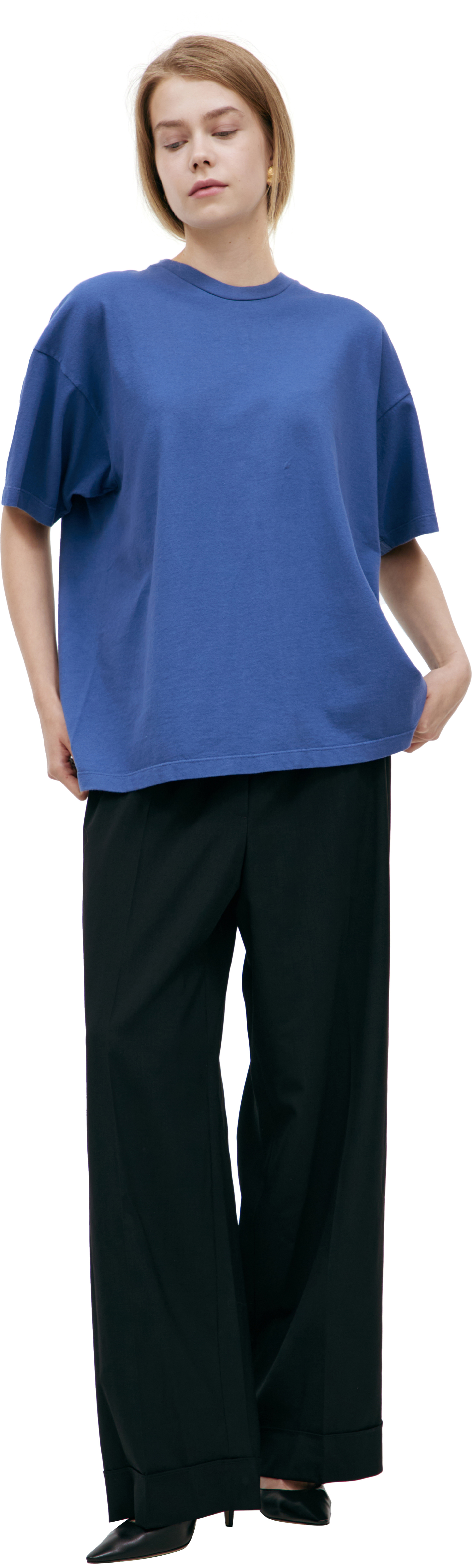 The Row Blue cotton t-shirt