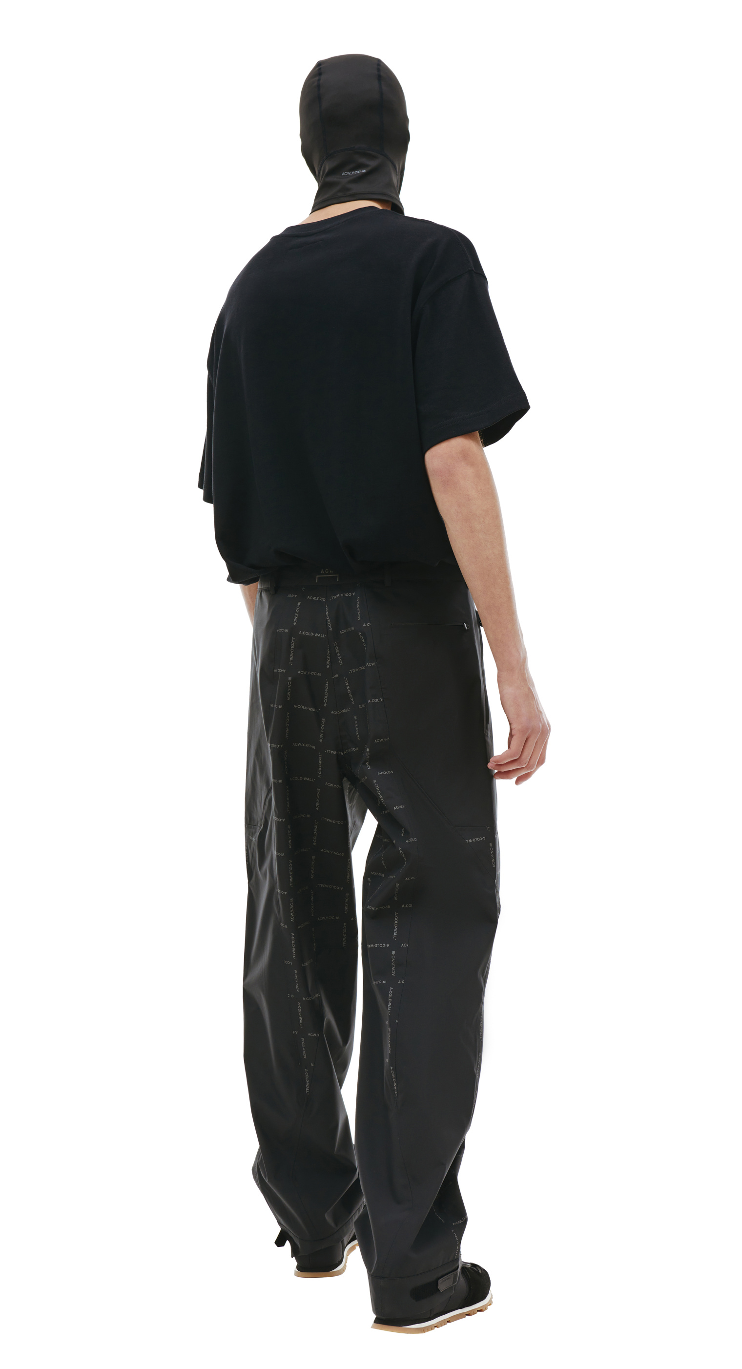 A-COLD-WALL* Черные брюки с монопринтом