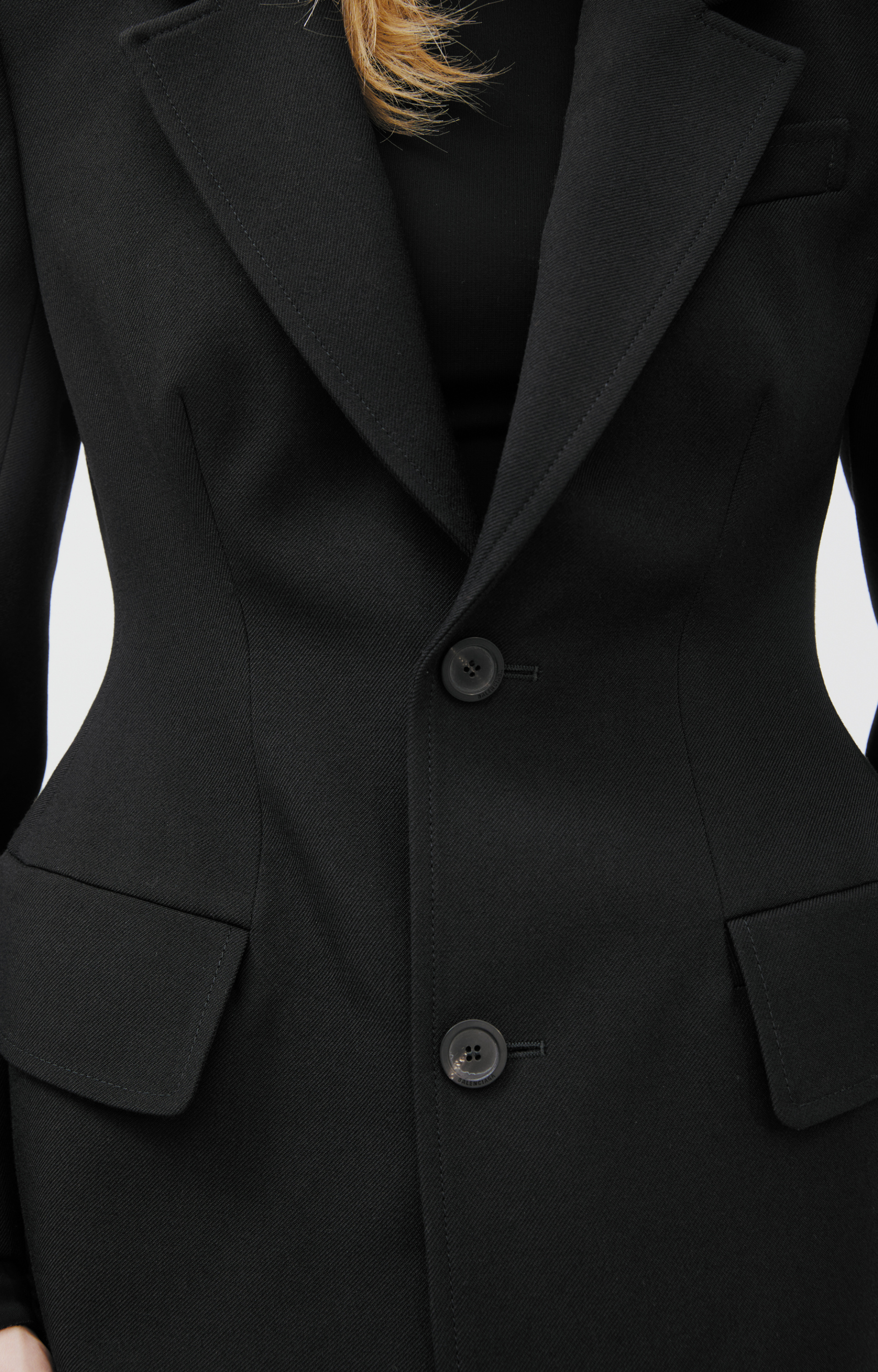 Balenciaga Single-breasted wool jacket