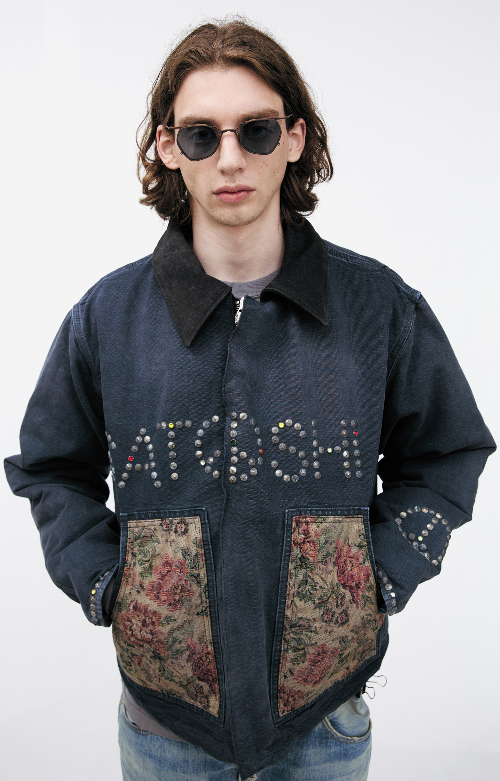Satoshi Nakamoto Jacket with a turn-down collar