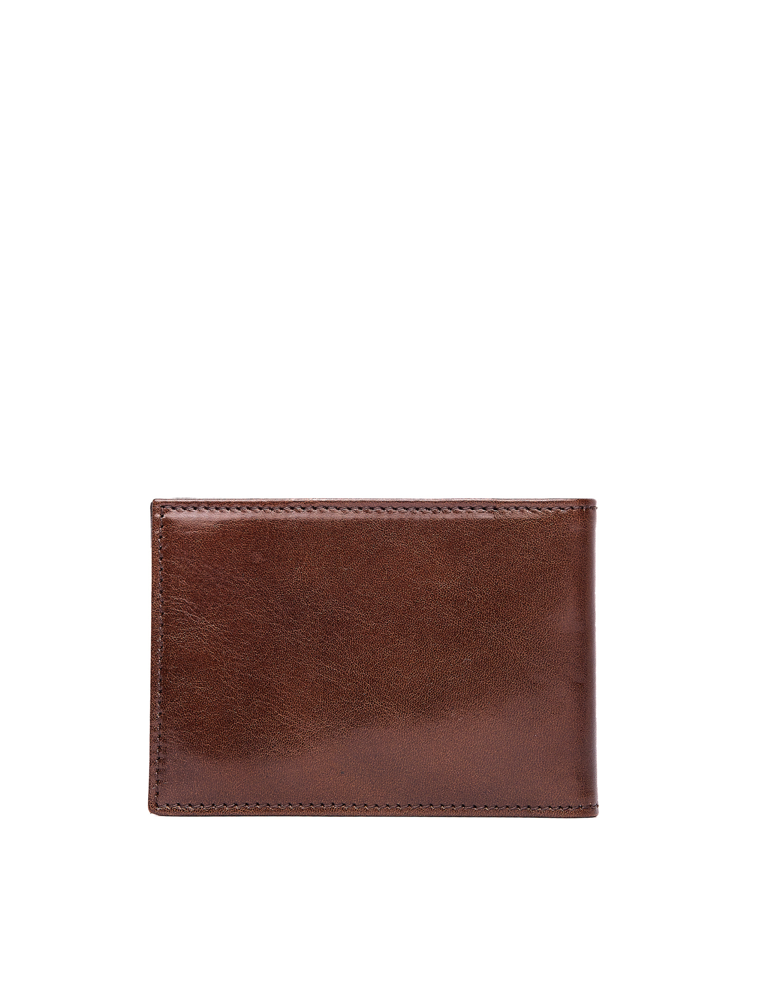 Ugo Cacciatori Brown Leather Buttons Cardholder