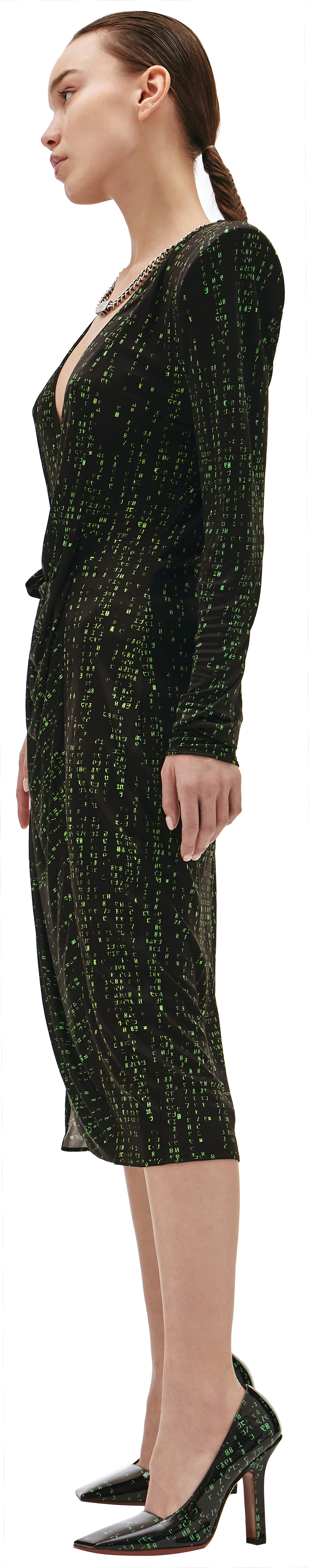 VETEMENTS Code Print Dress