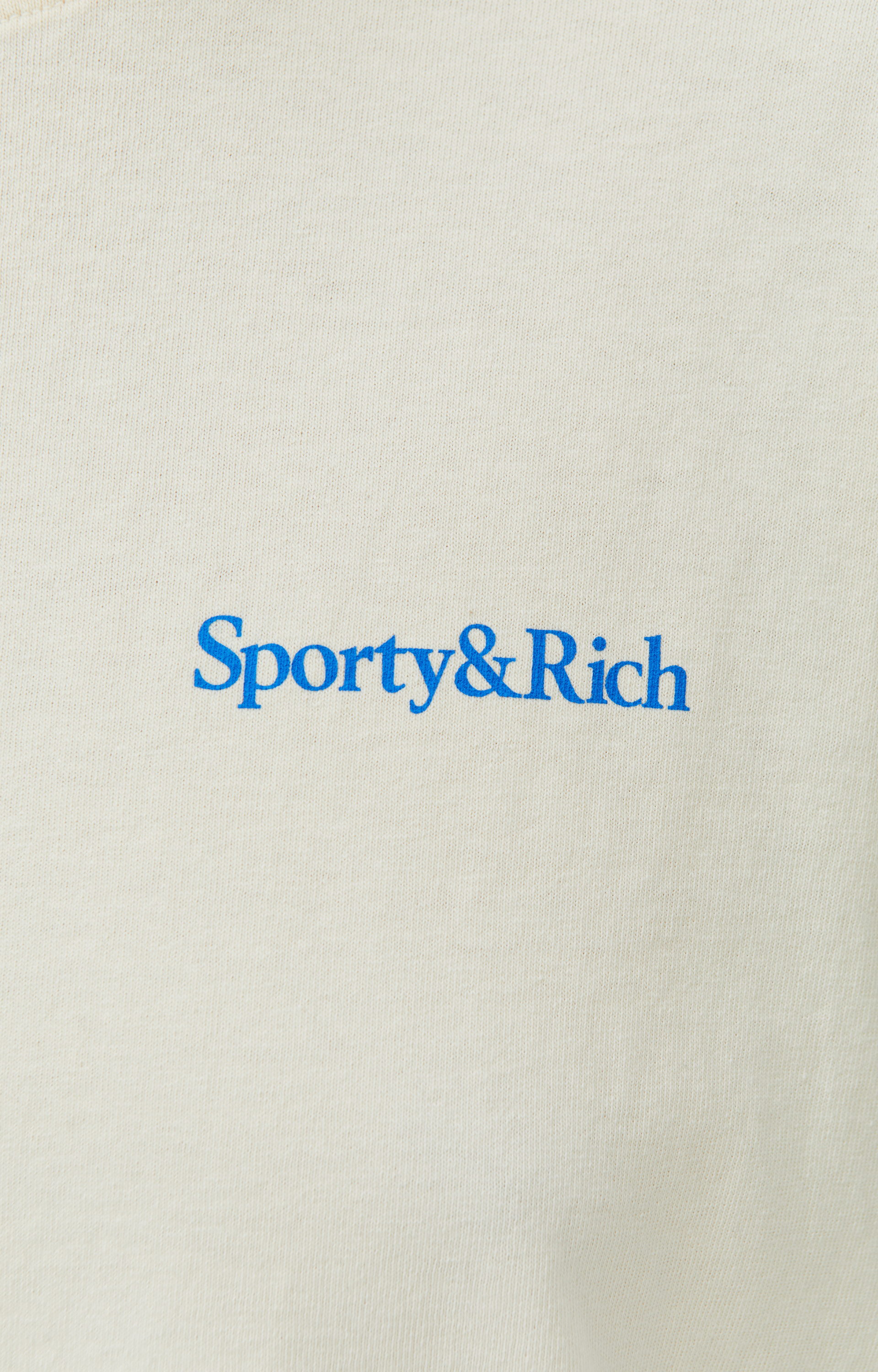 SPORTY & RICH Beige \'Health is Wealth\' T-Shirt