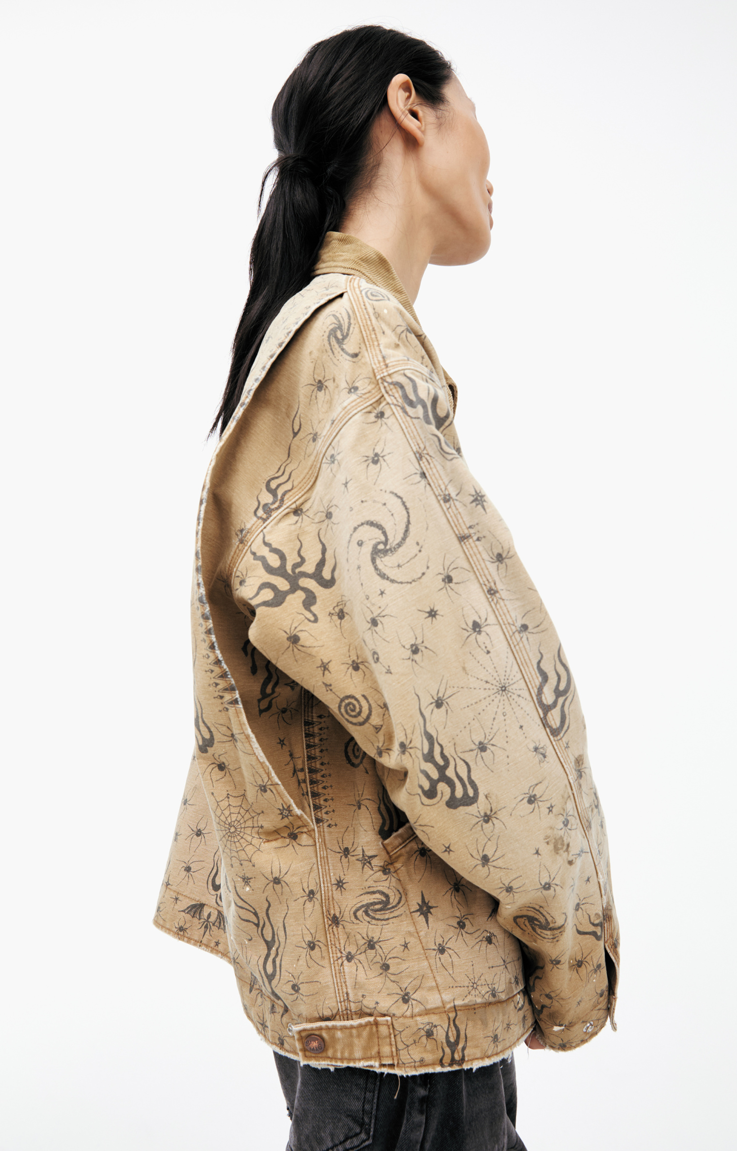 Saint Mxxxxxx Beige monoprint jacket