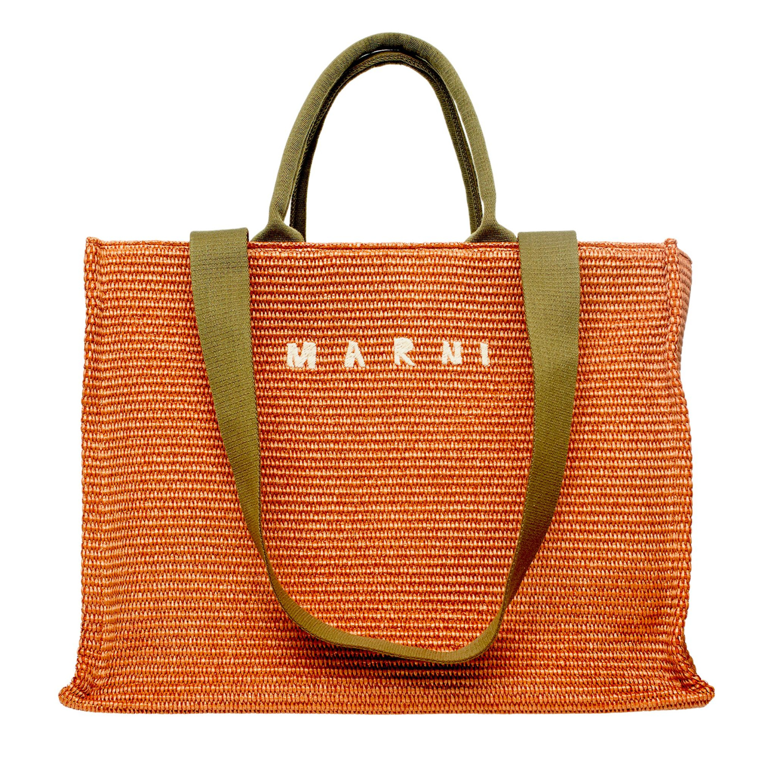 Marni Large raffia tote bag