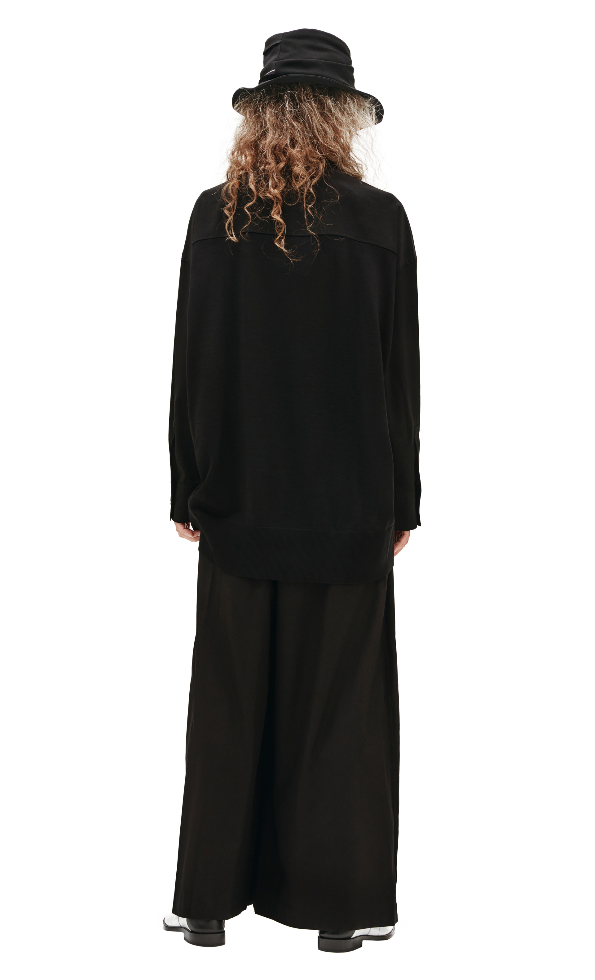 Y\'s Mixed Shirt in Black