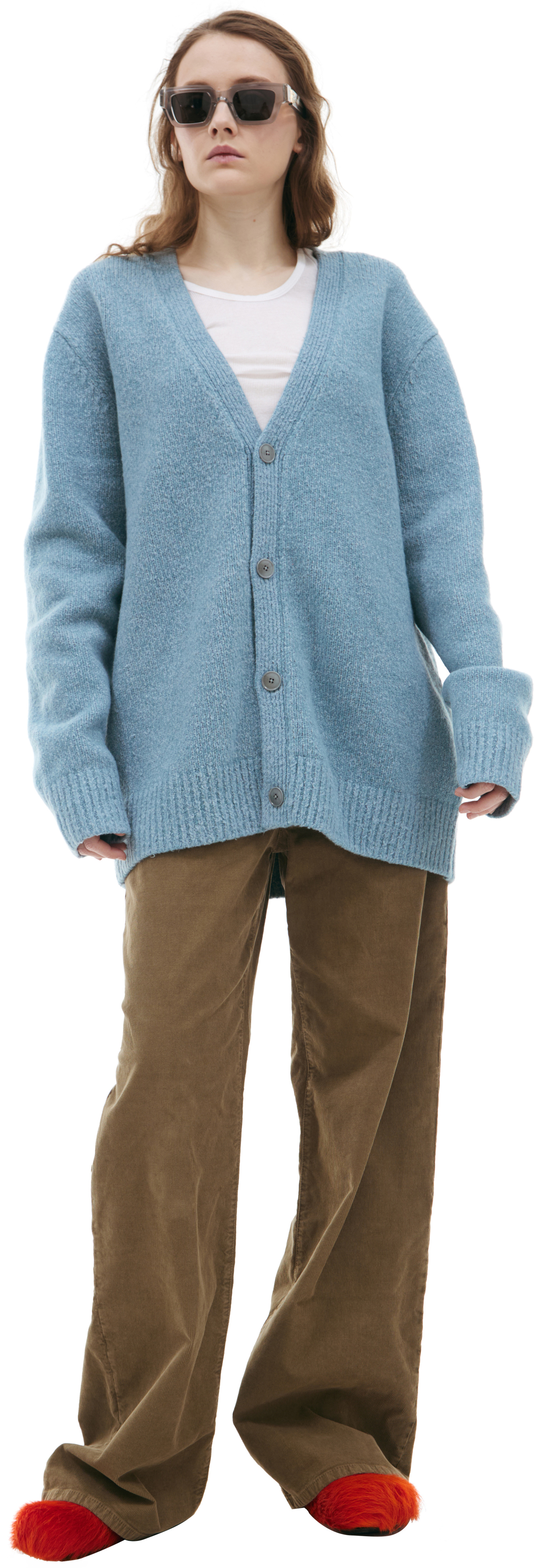 Acne Studios Blue wool cardigan