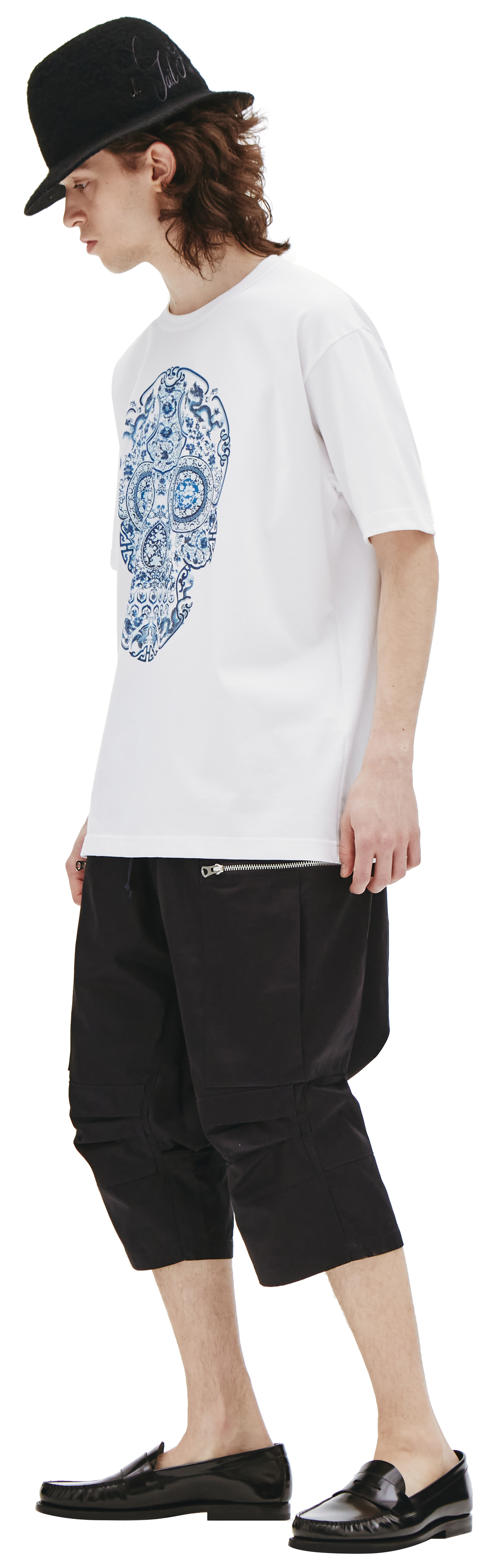 Junya Watanabe Paisley Skull printed t-shirt