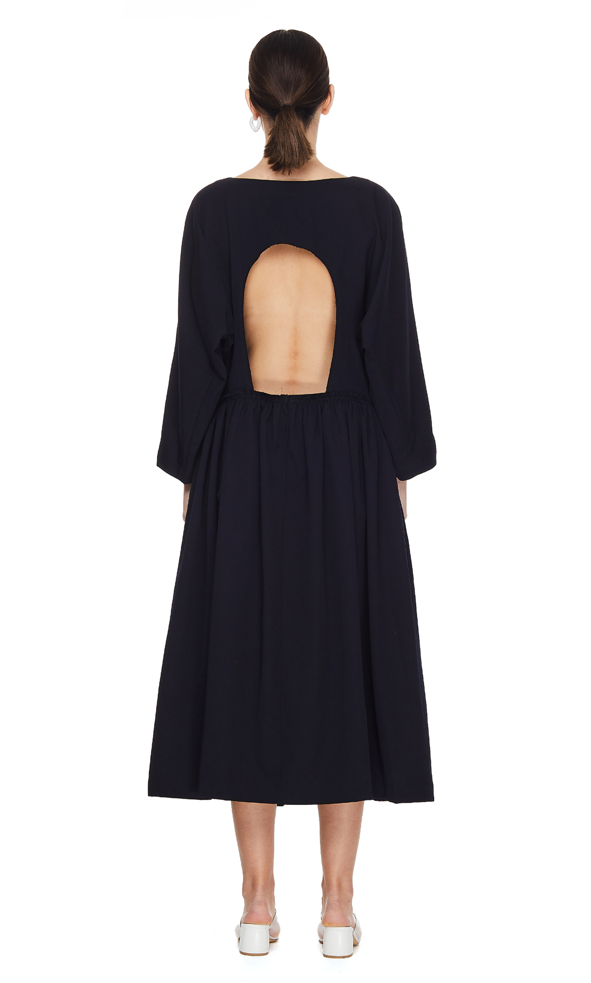 Comme des Garcons CdG Navy Cut Out Dress