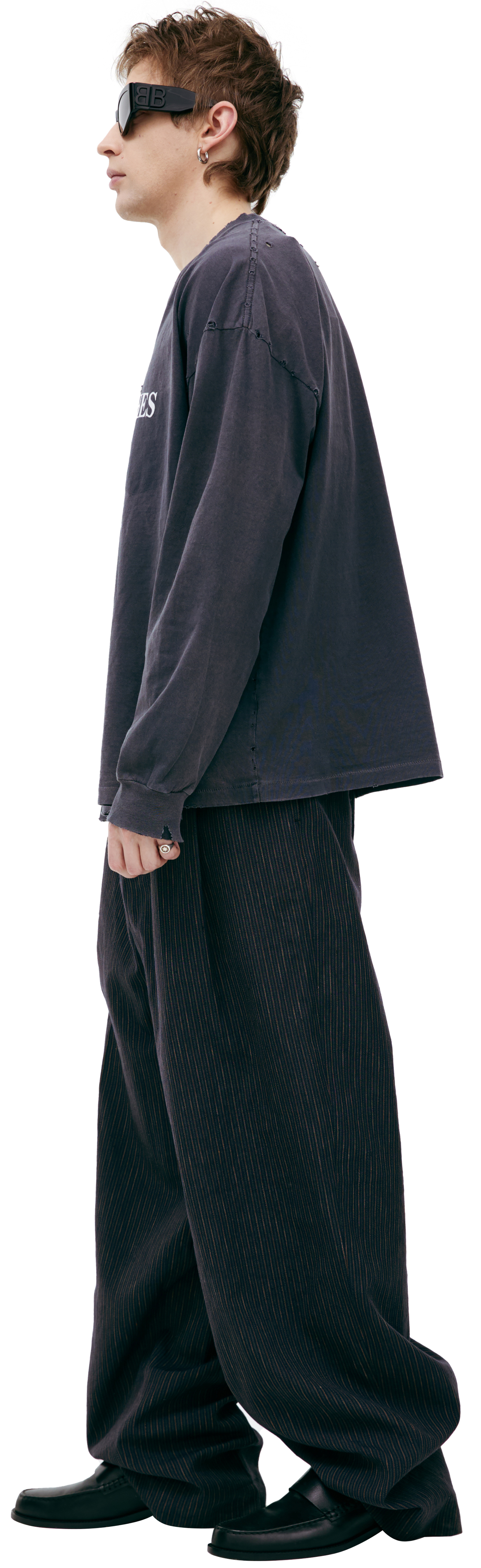 Enfants Riches Déprimés Ripped logo longsleeves