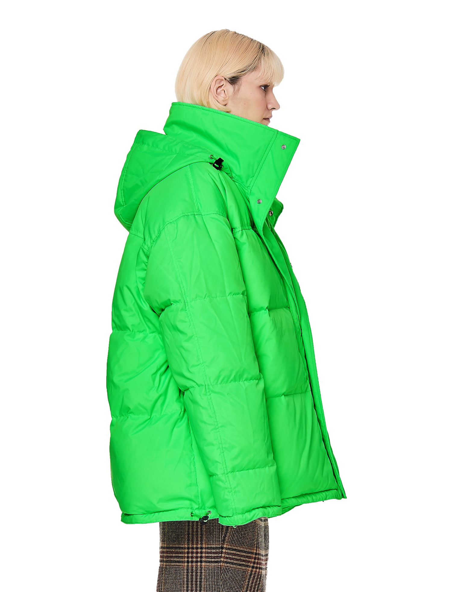 VETEMENTS Fluo Green Puffer Jacket