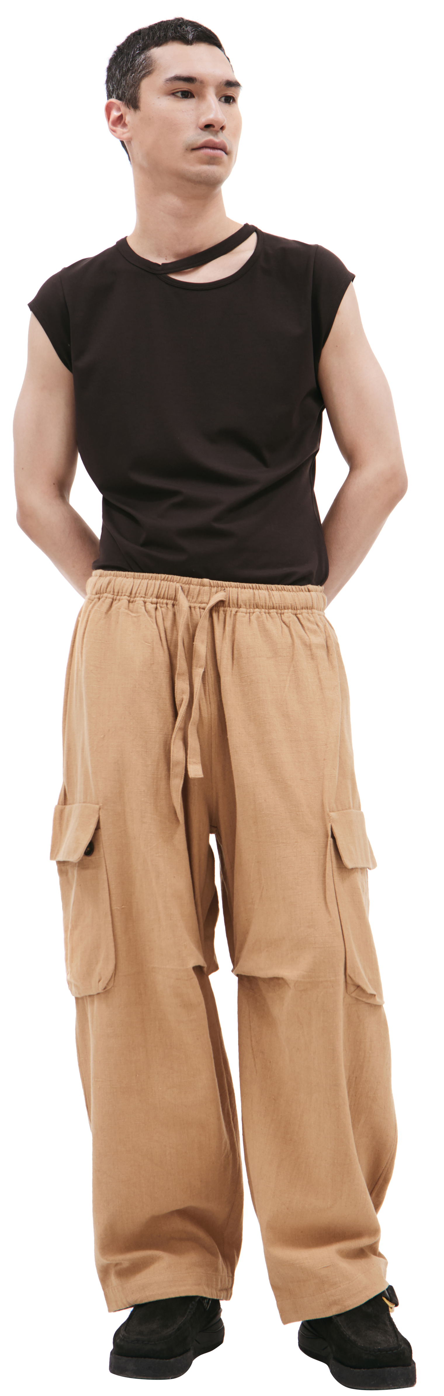 KARTIK Research Beige cargo trousers