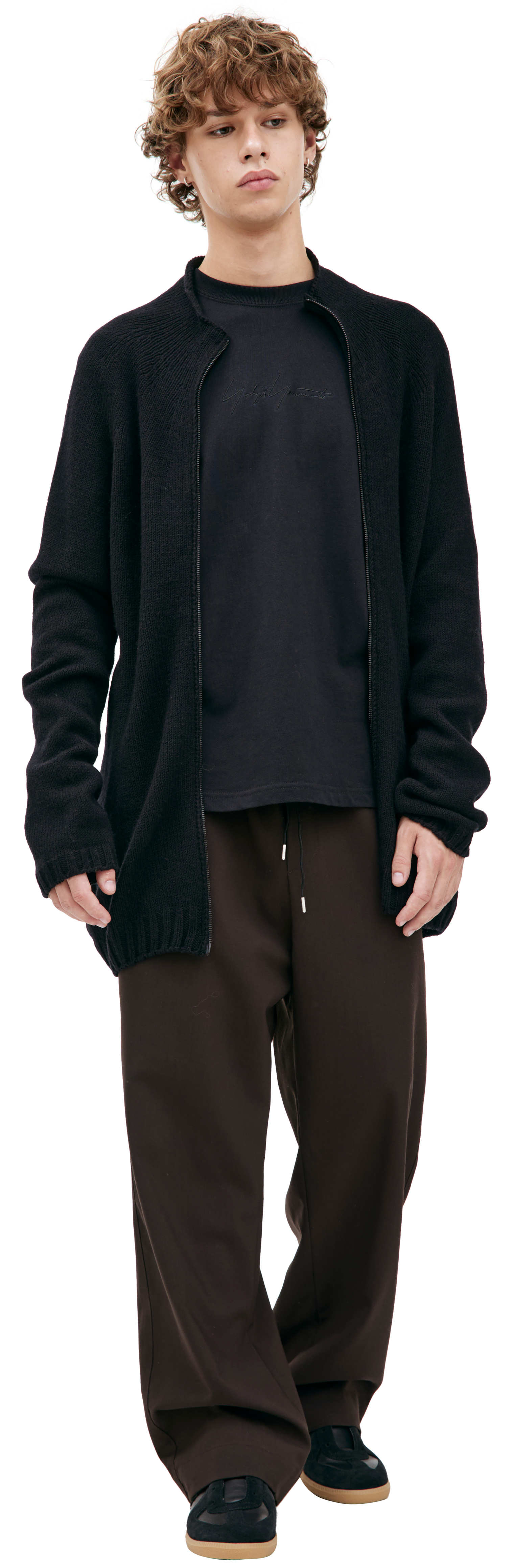 Yohji Yamamoto Zippered wool sweater