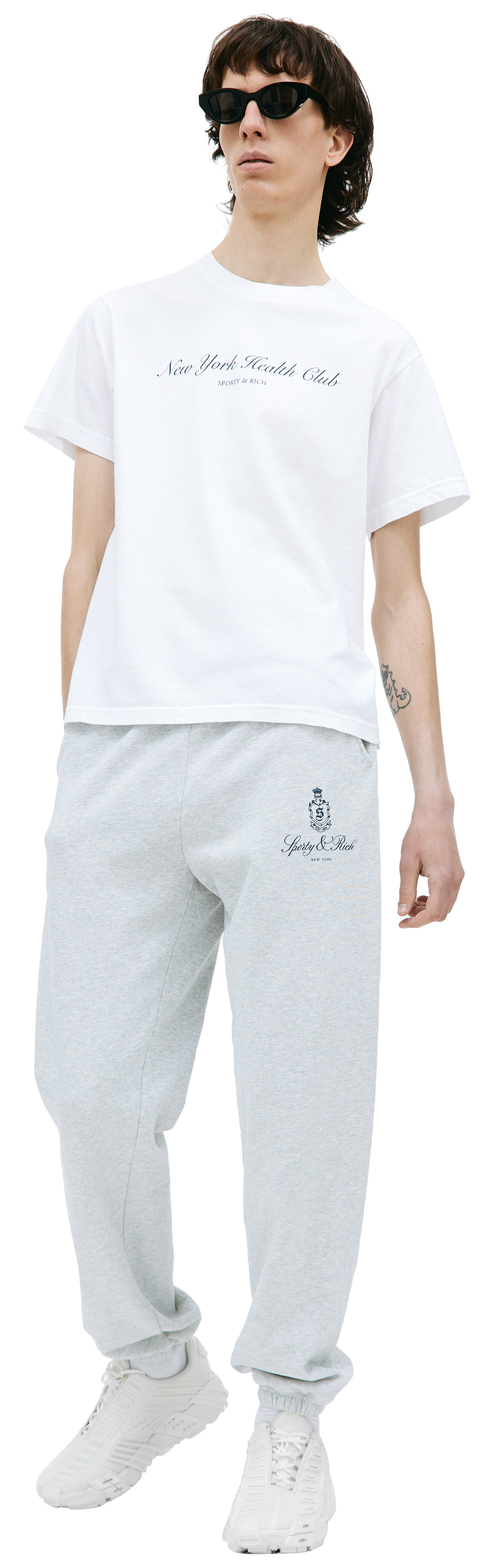 SPORTY & RICH White \'NY Health Club\' t-shirt