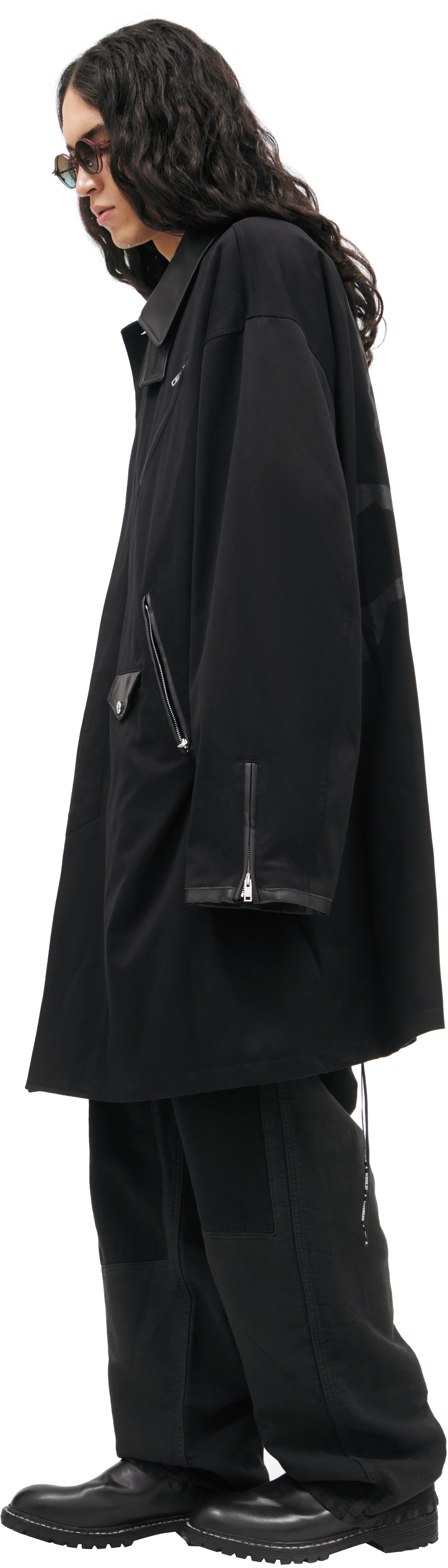 Buy Mastermind WORLD men black coat with logo for $4,110 online on