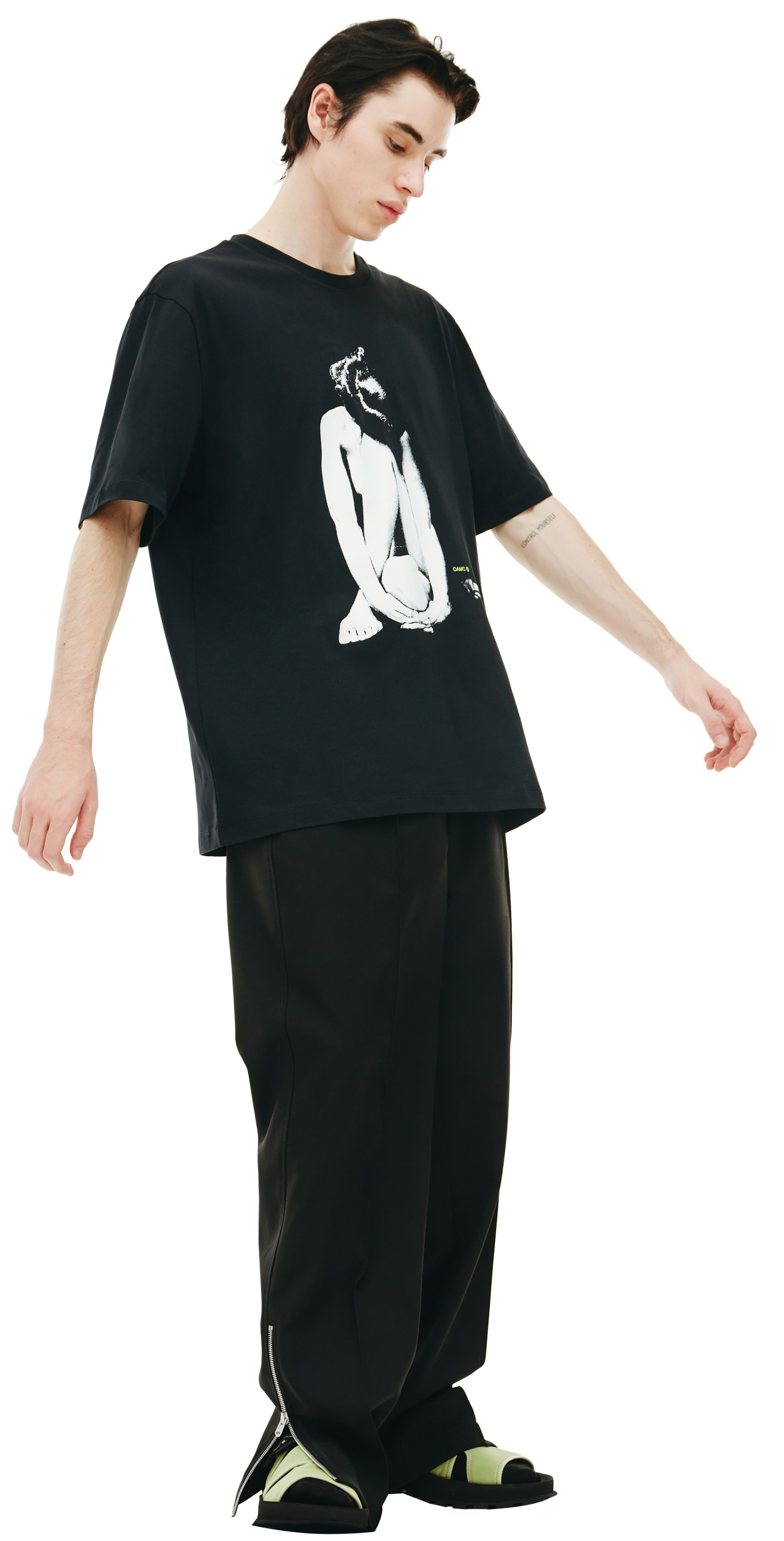 OAMC Black printed t-shirt