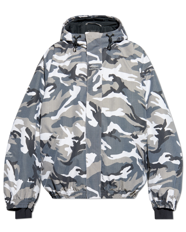 Balenciaga Camouflage hooded jacket