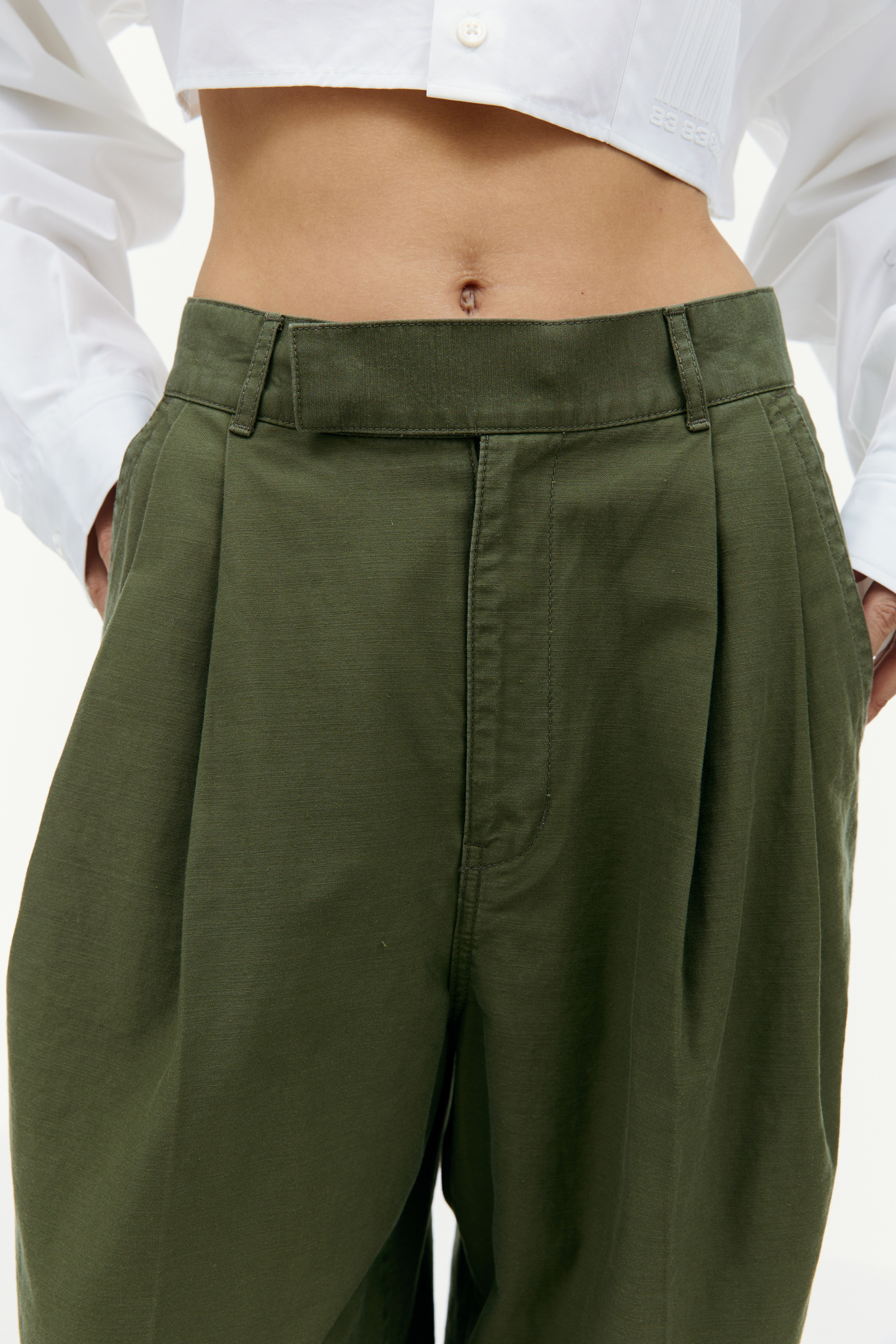 Undercover Pleated wide-led trousers